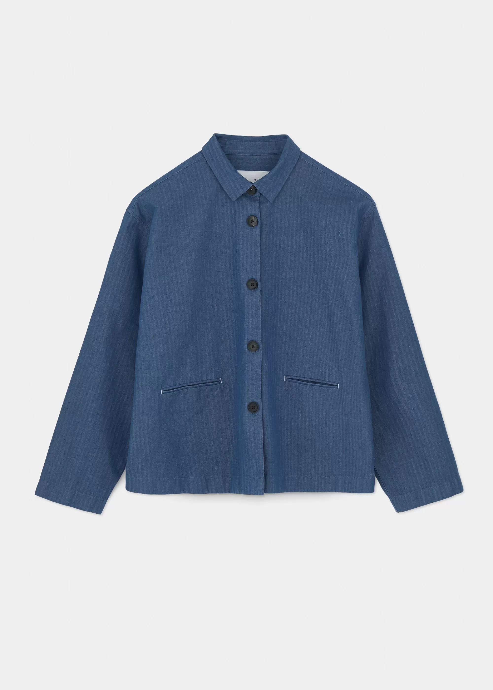 Skjorter<aiayu Atla shirt herringbone Blue Jeans