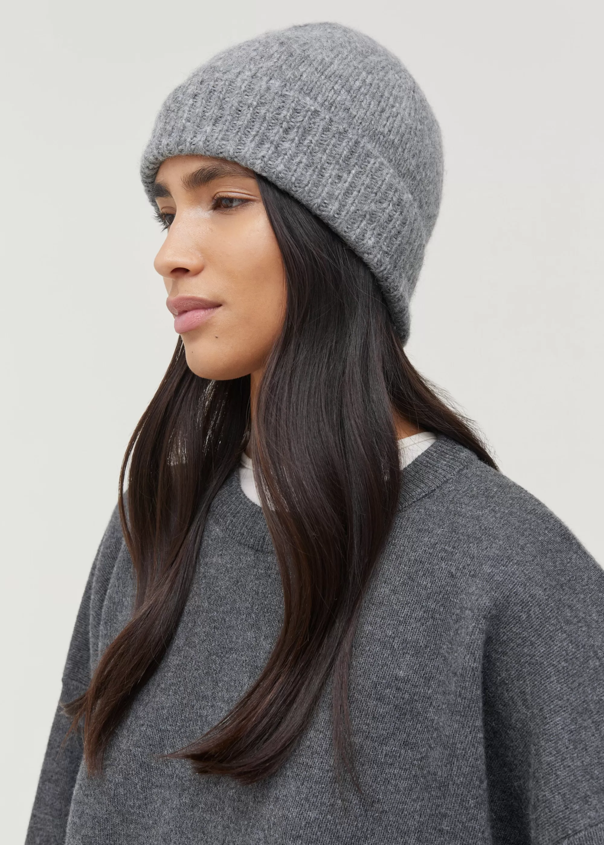 Huer & Vanter<aiayu Baby beanie Pure Light Grey