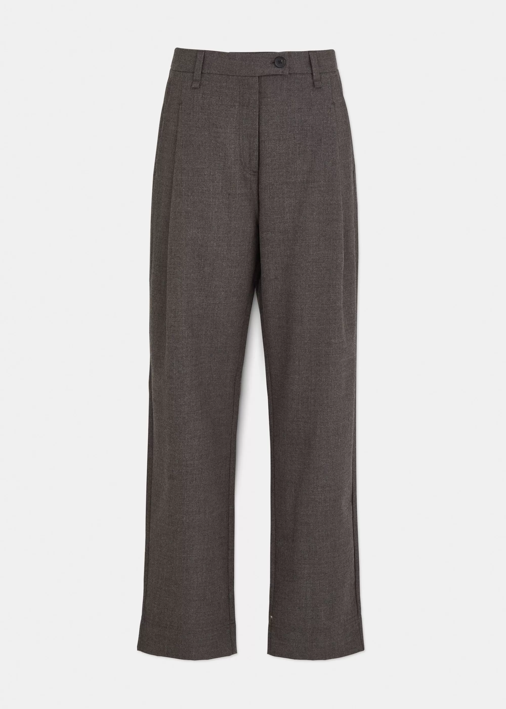 Bukser<aiayu Balder pant fine wool Brownie Melange