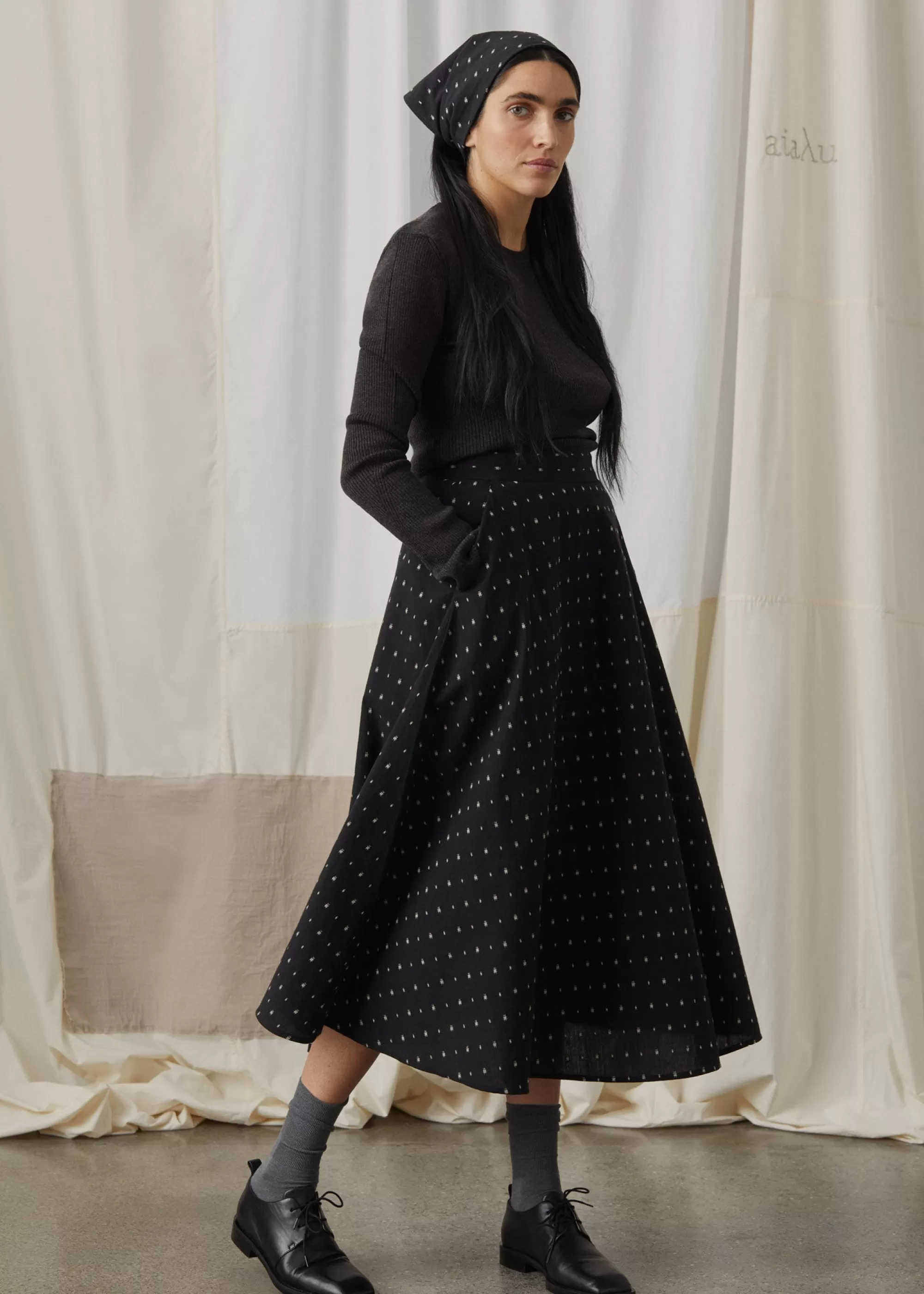 Kjoler & Nederdele<aiayu Bea skirt dot Mix Black