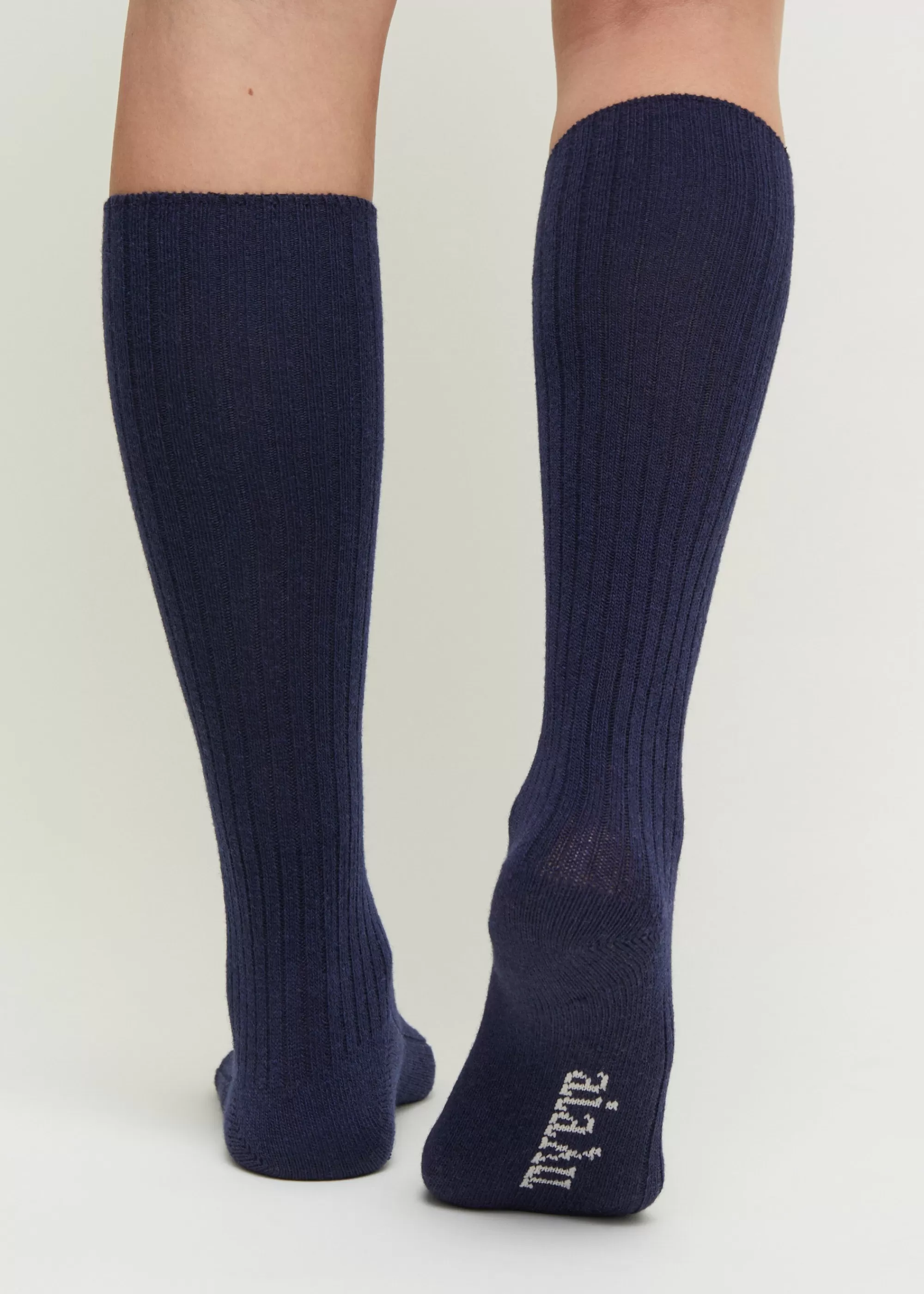 Strømper<aiayu Cashmere knee socks Navy