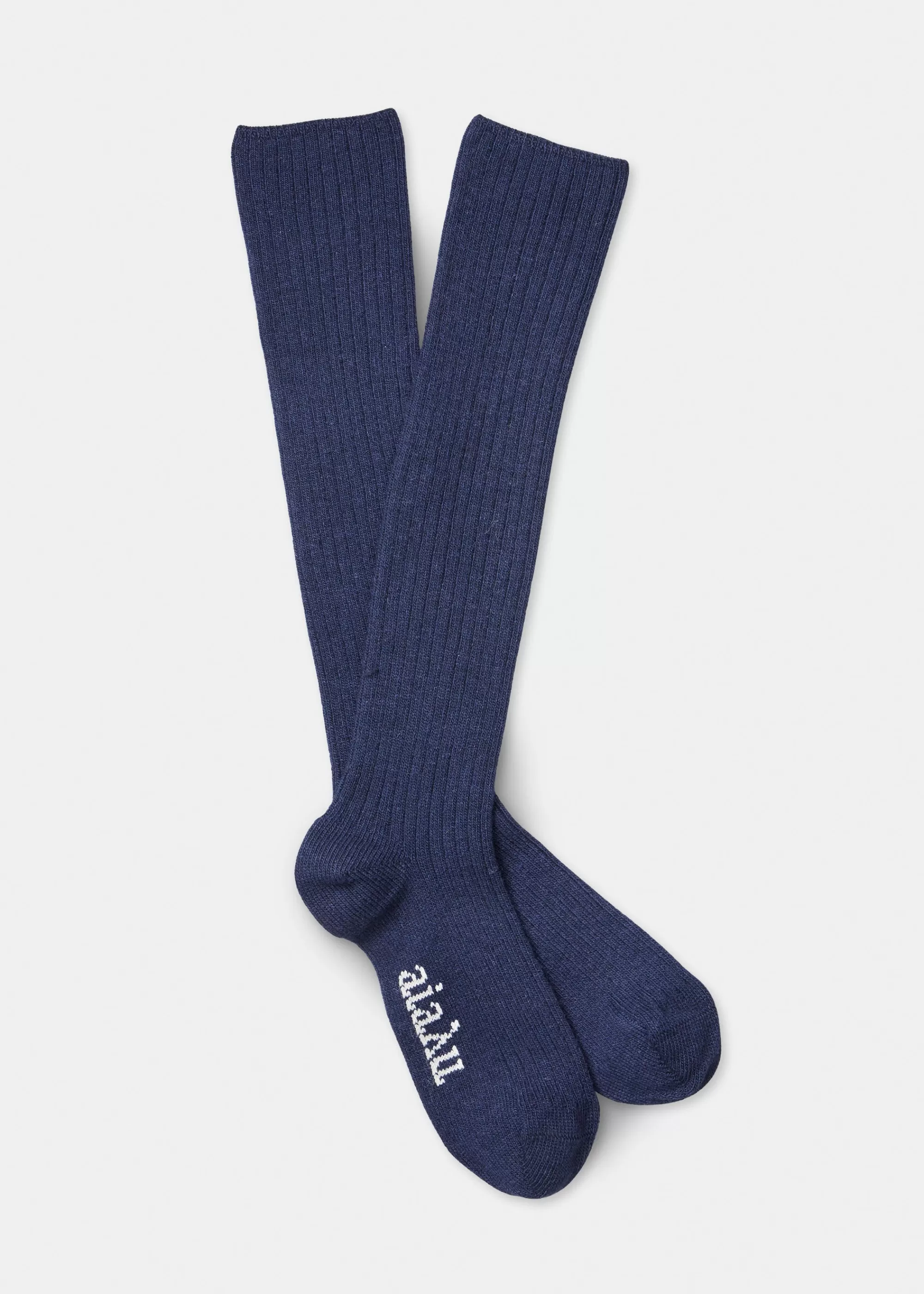 Strømper<aiayu Cashmere knee socks Navy