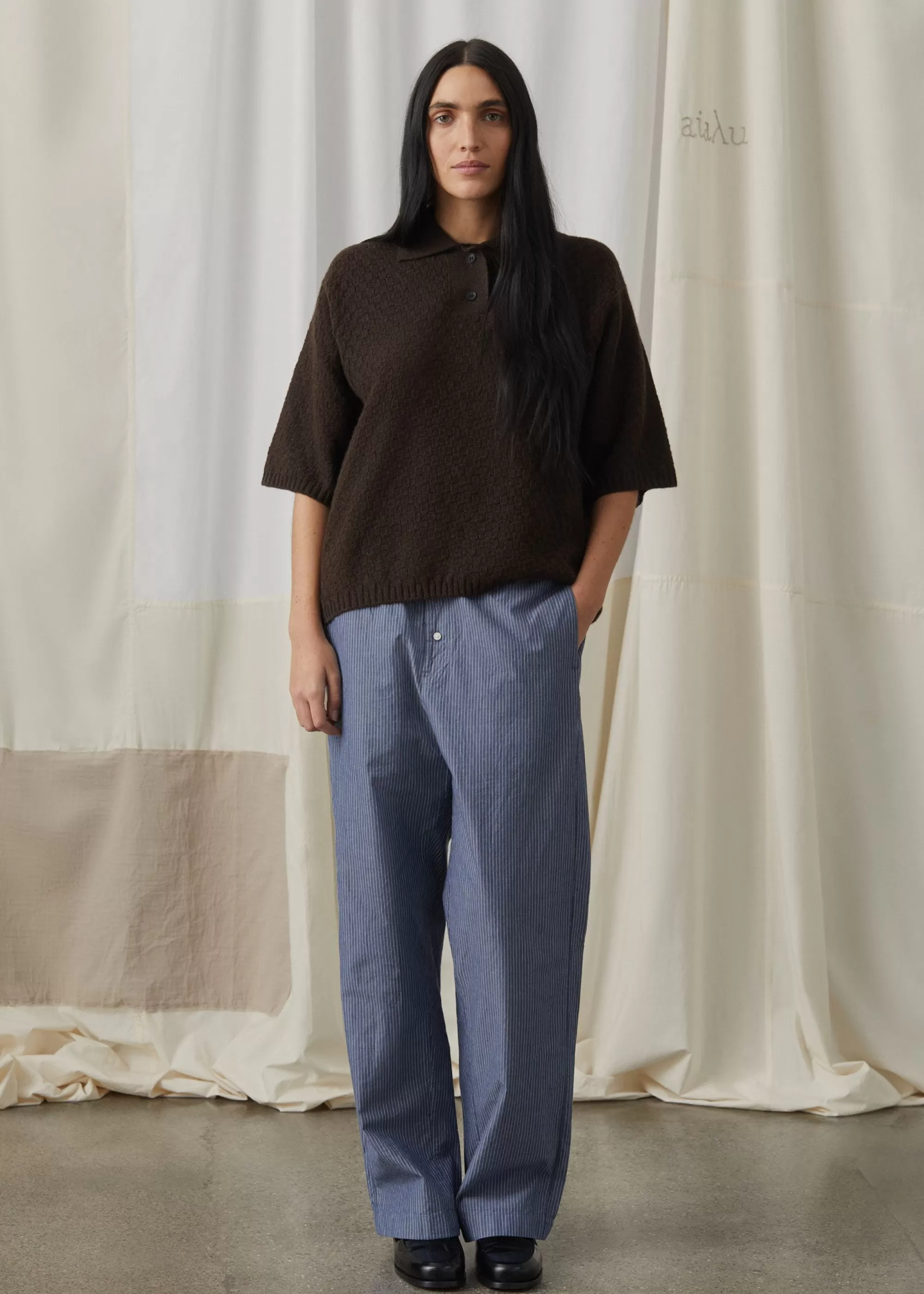 Bukser<aiayu Casual pant letto Mix Blue