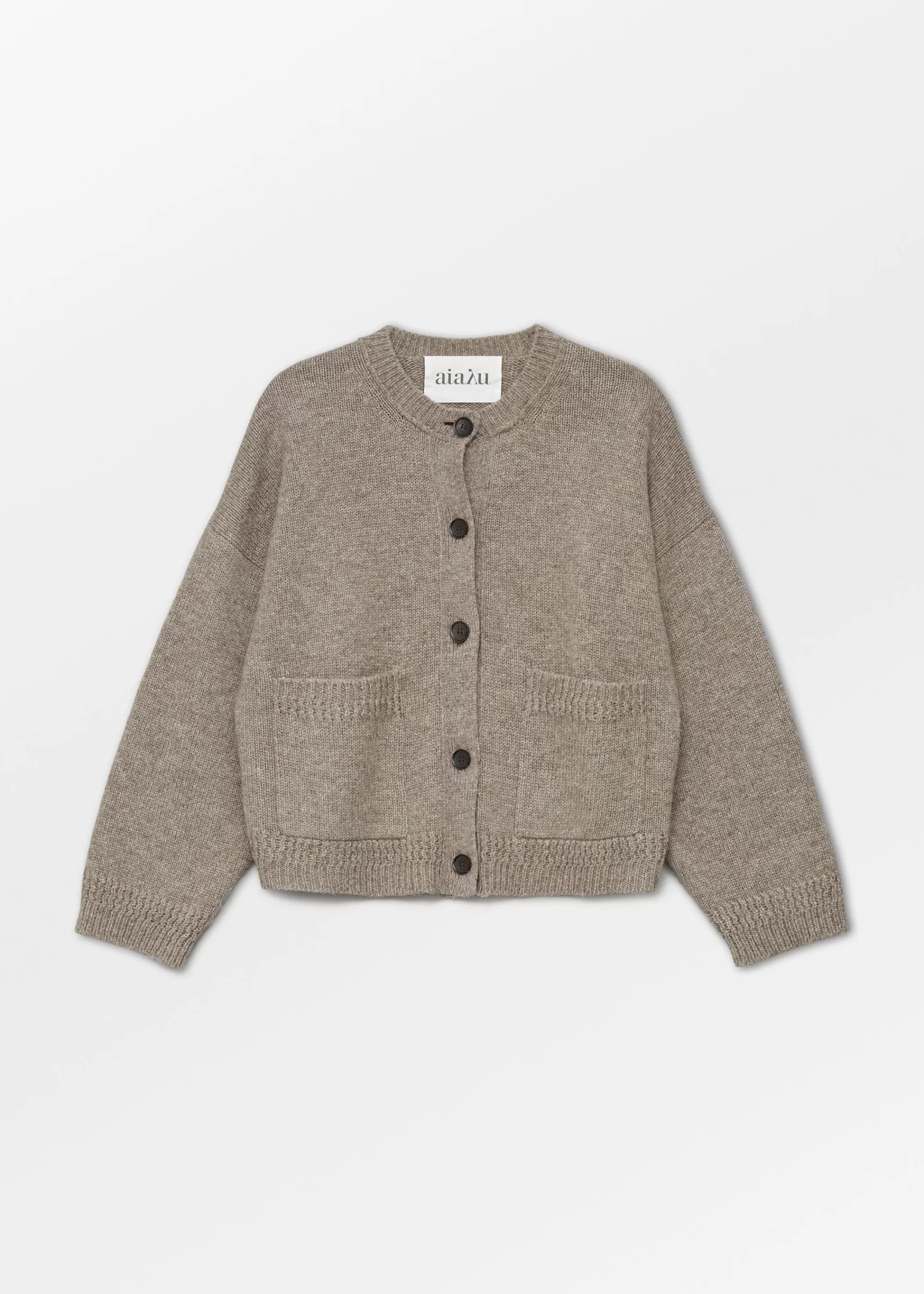 Cardigans | Strik<aiayu Cobe wool cardigan Pure Soil