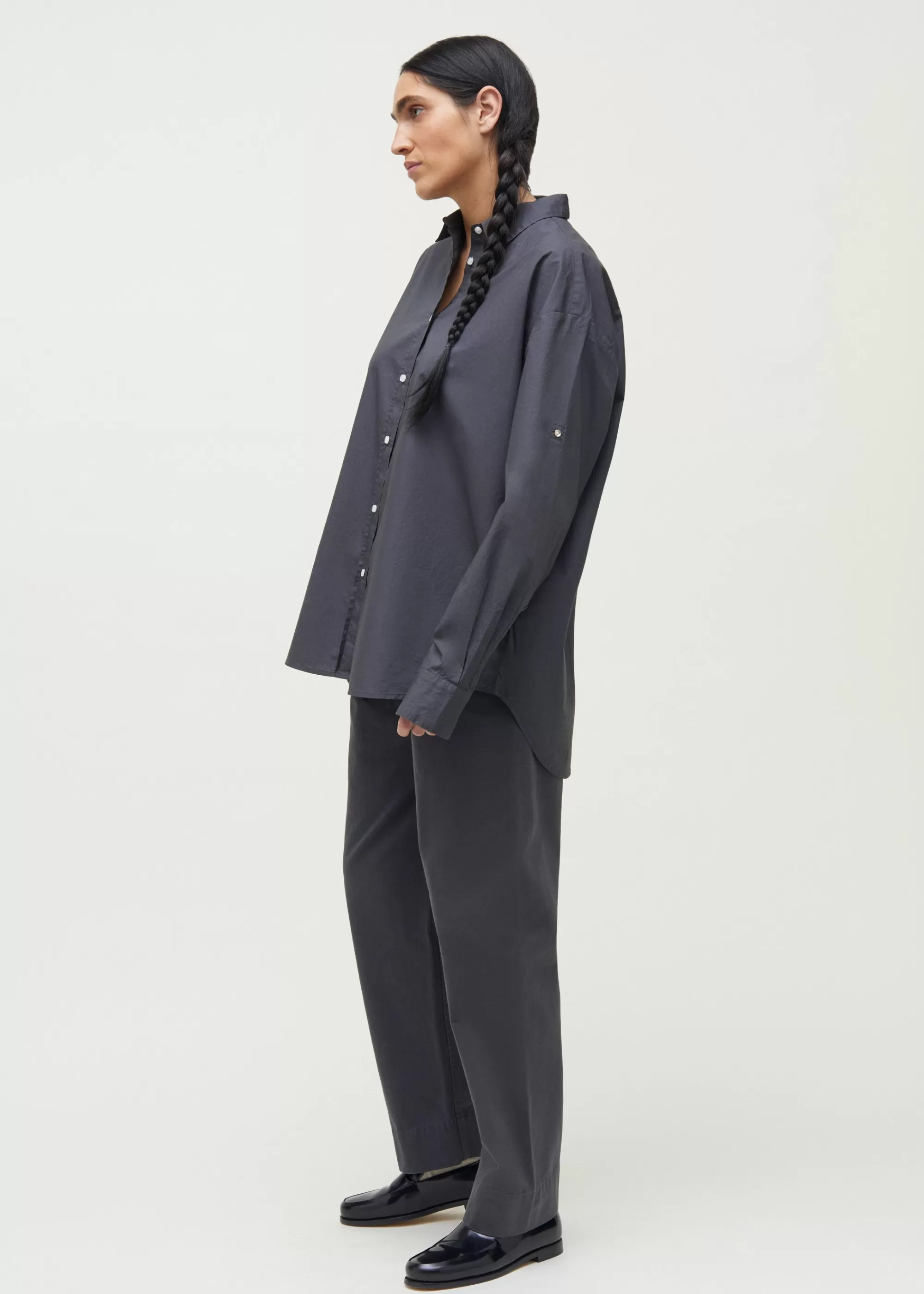 Bukser<aiayu Coco pant twill Steel