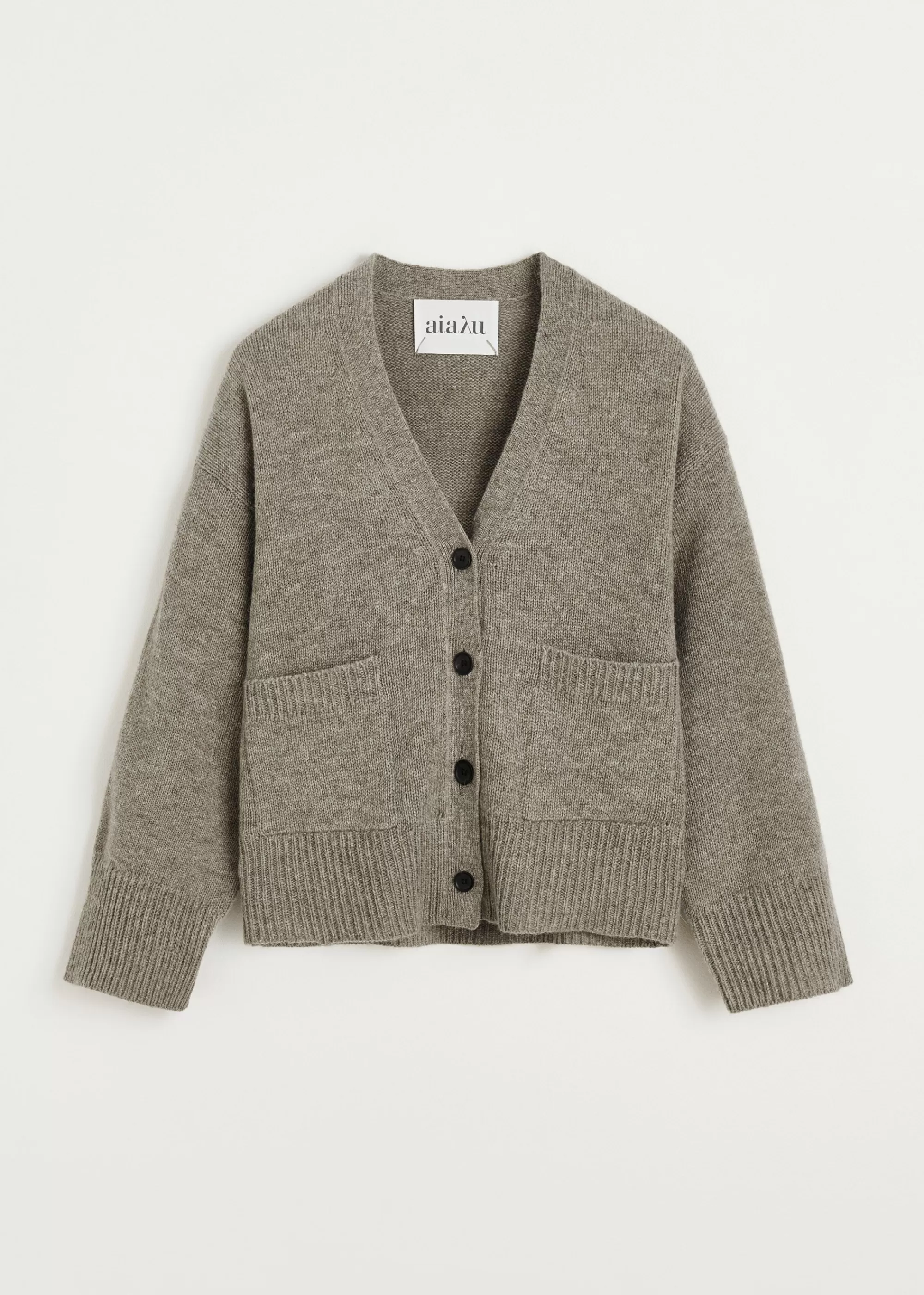 Cardigans | Strik<aiayu Cora wool cardigan Pure Soil