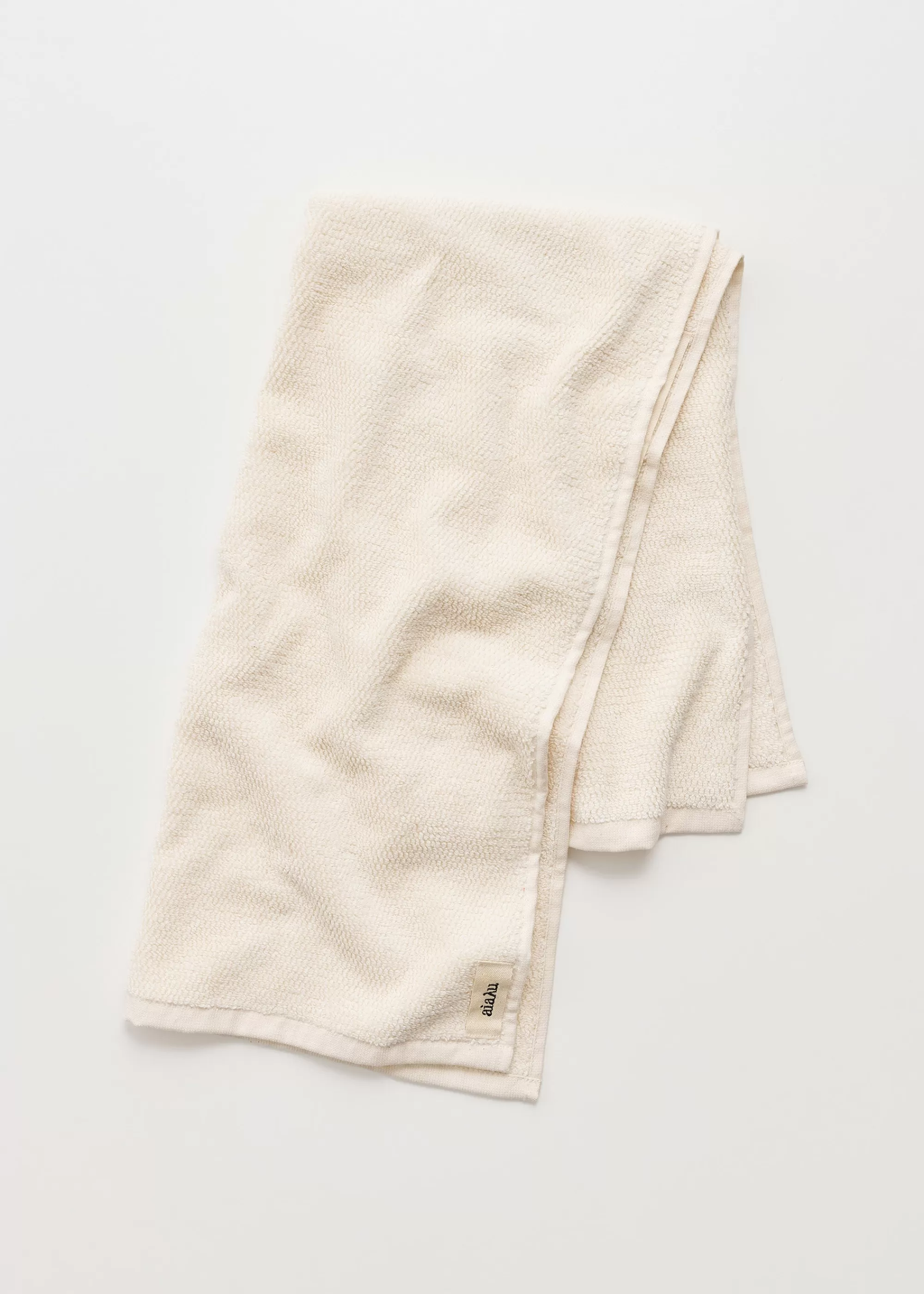 Håndklæder<aiayu Cotton hand towel - 50x90 Pure Ecru