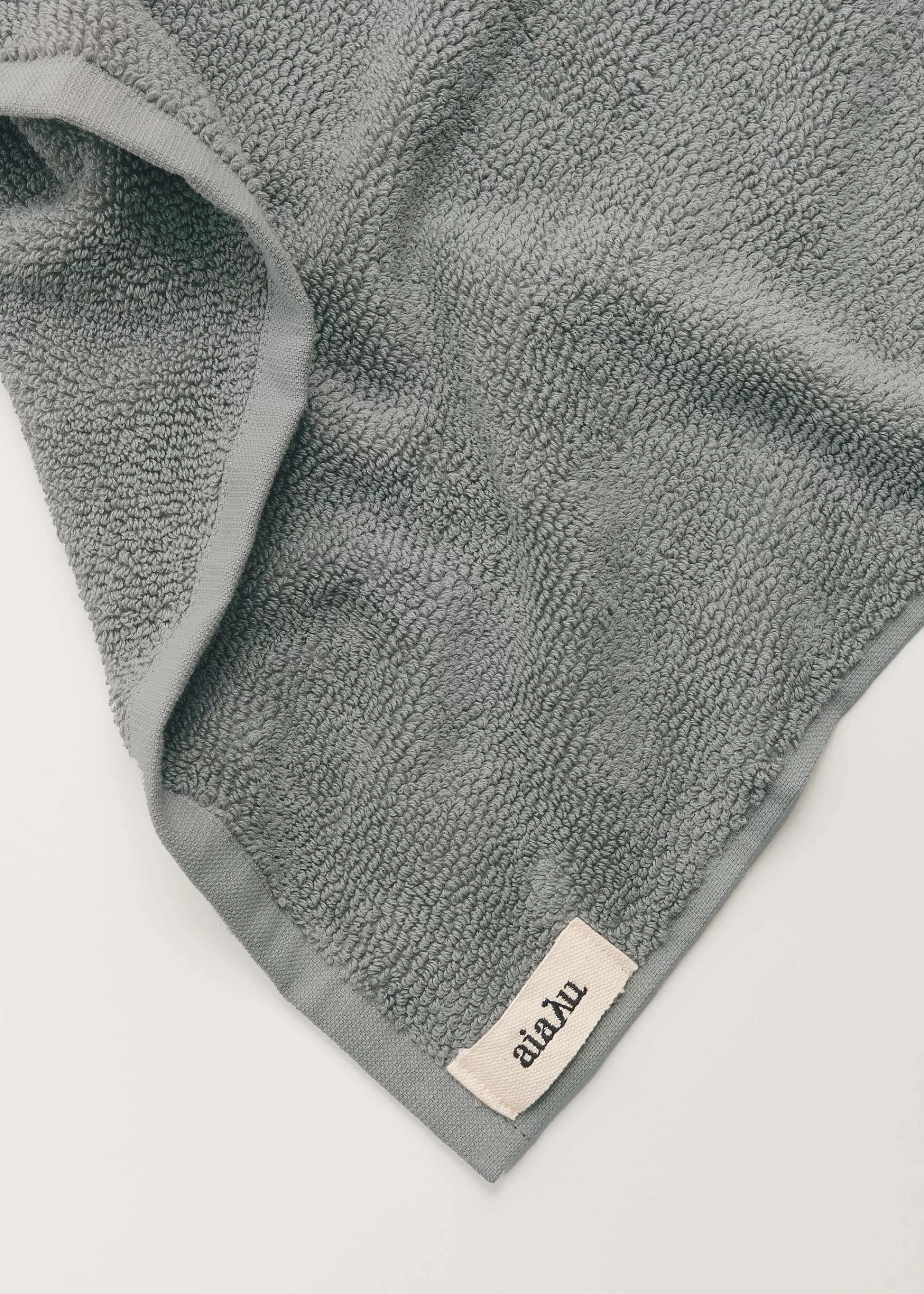 Håndklæder<aiayu Cotton hand towel - 50x90 Steel