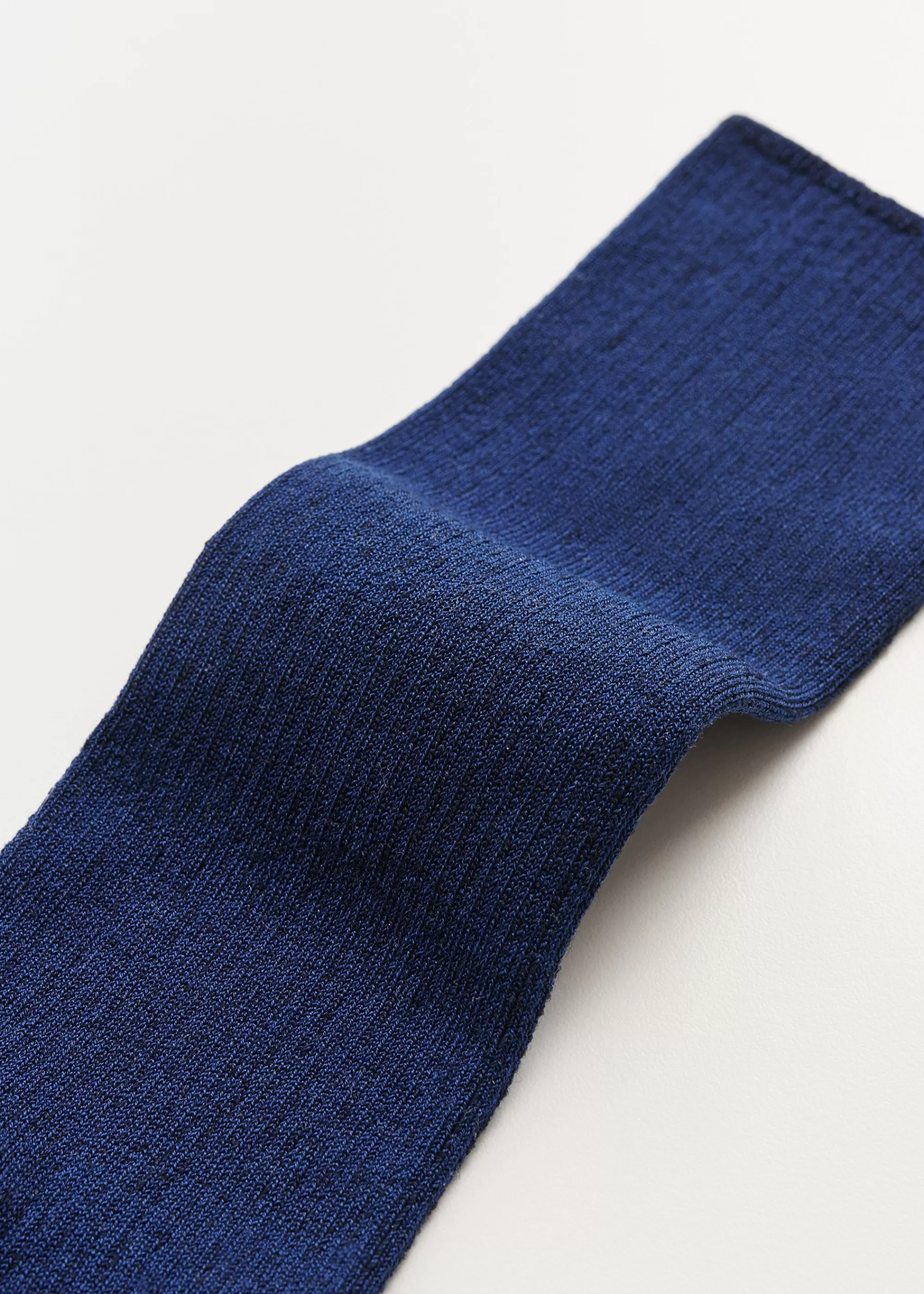 Strømper<aiayu Cotton rib socks Midnight Blue