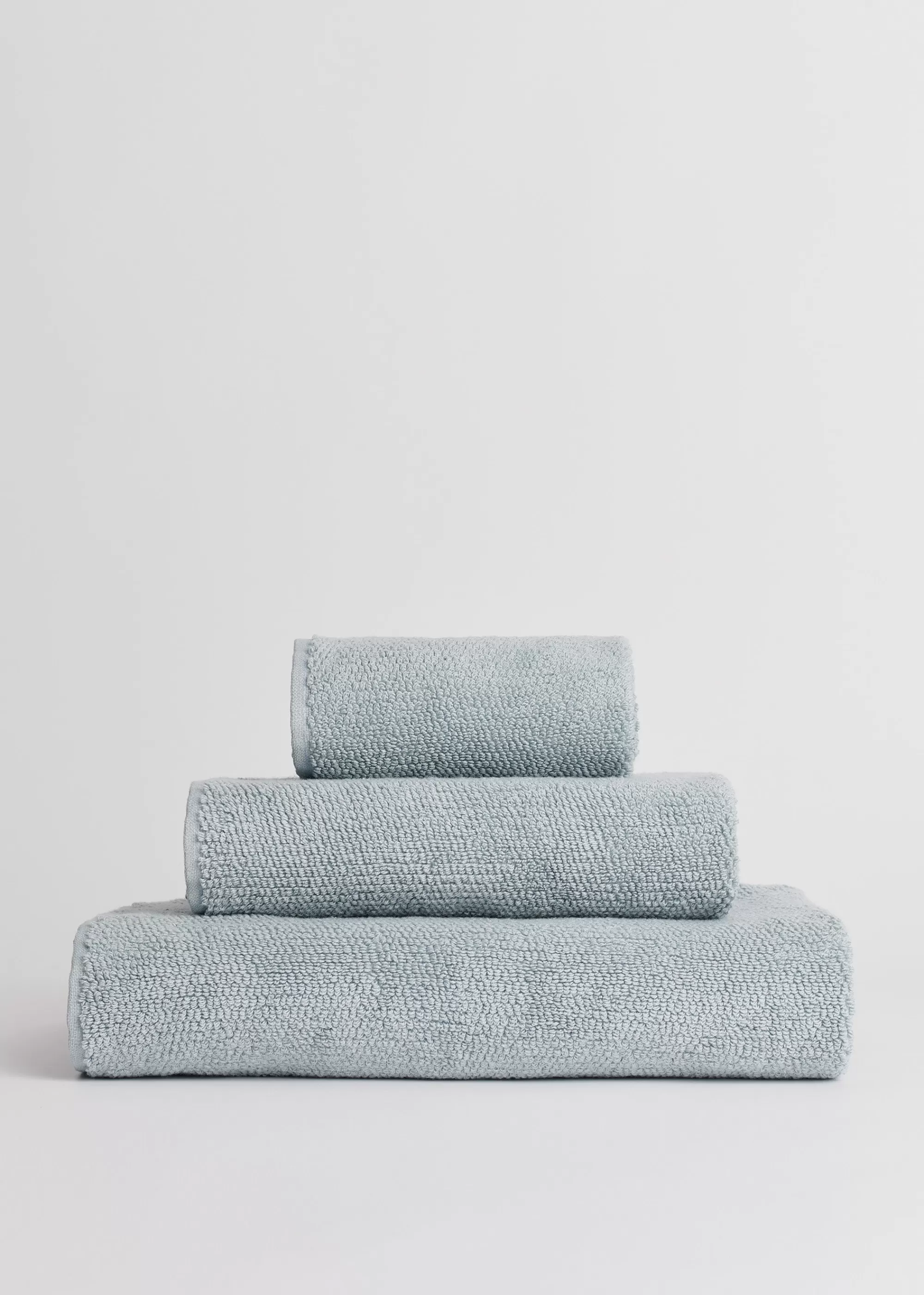 Håndklæder<aiayu Cotton towels (set of 3 pcs) Pacific