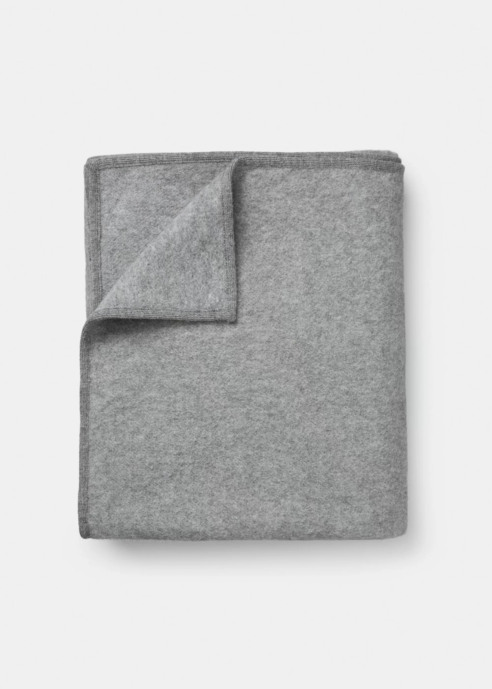 Plaider<aiayu Edvin wool throw Pure Grey