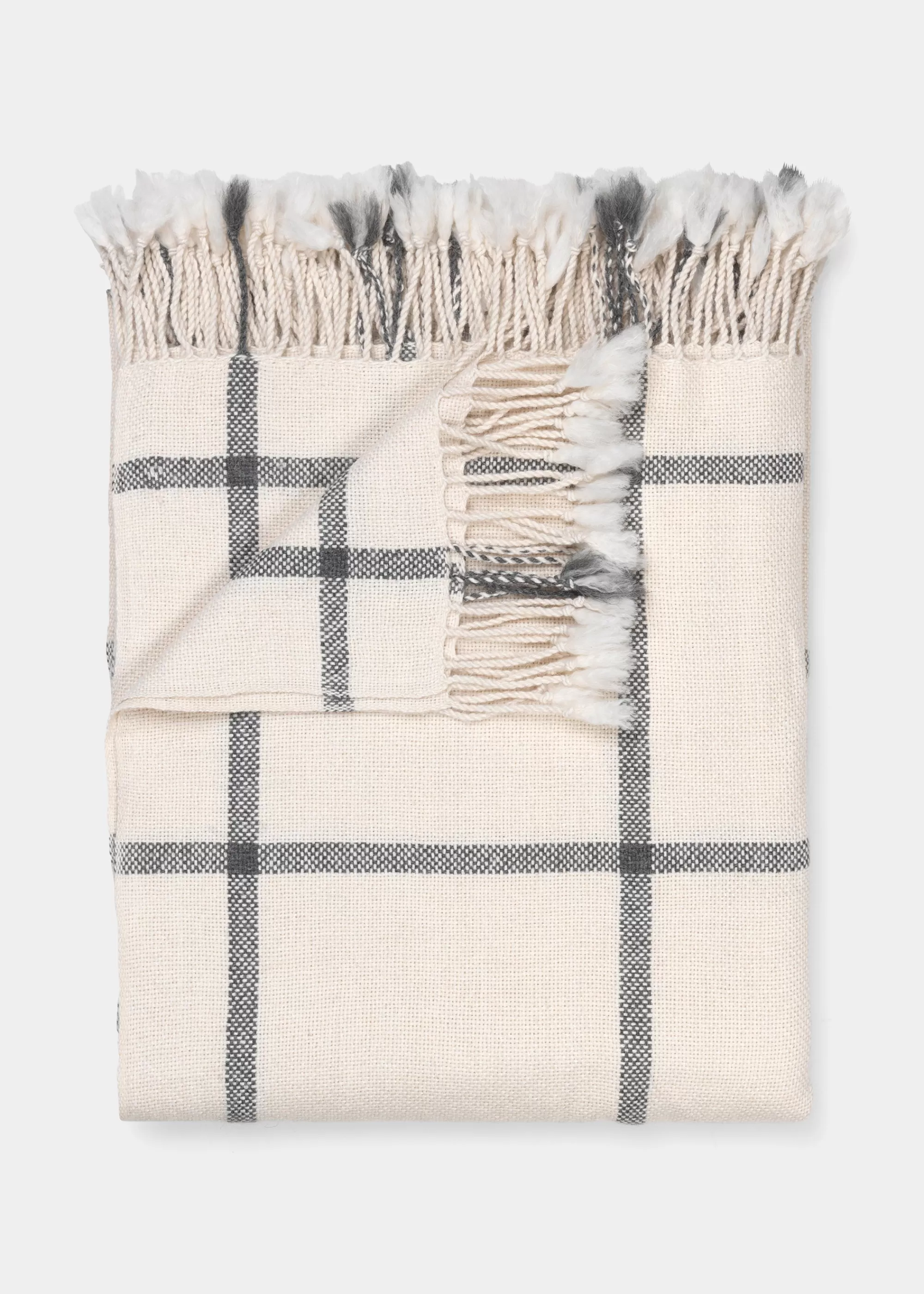 Plaider<aiayu Elisabeth llama wool throw - 170x240 Mix Albicant/Slate