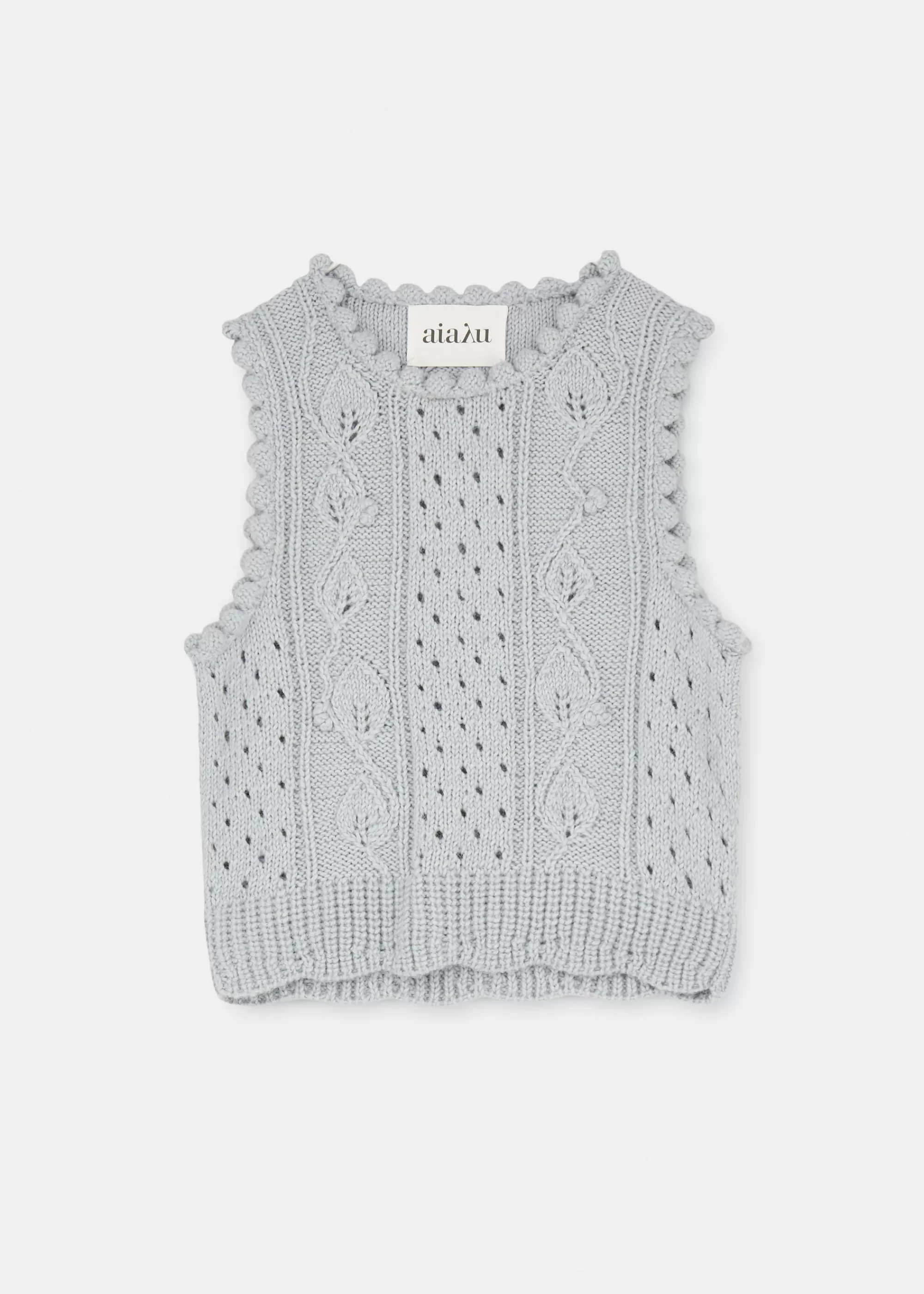 Strik<aiayu Embla handknitted vest Water