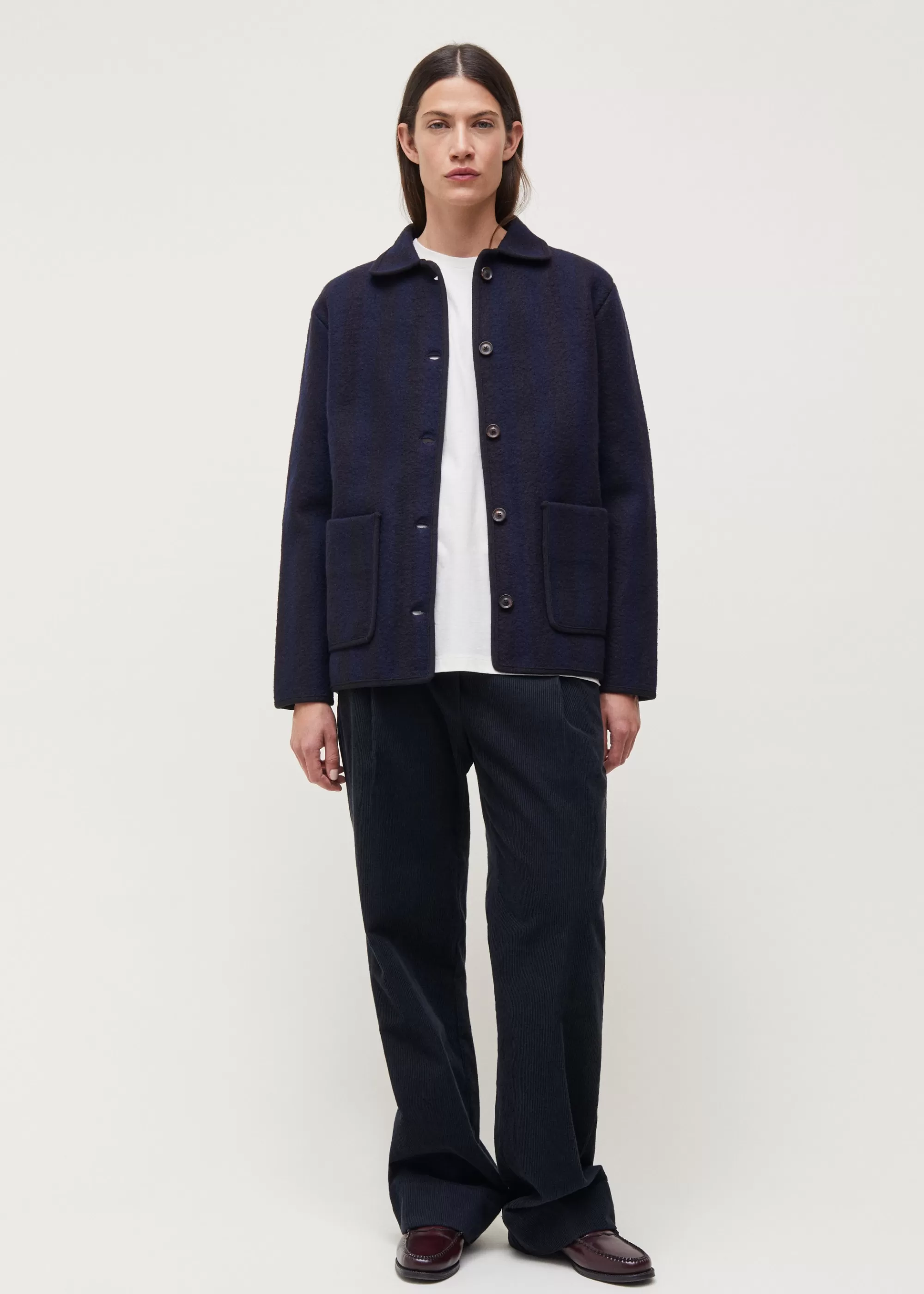 Jakker & Blazere<aiayu Ethan wool jacket Mix Navy