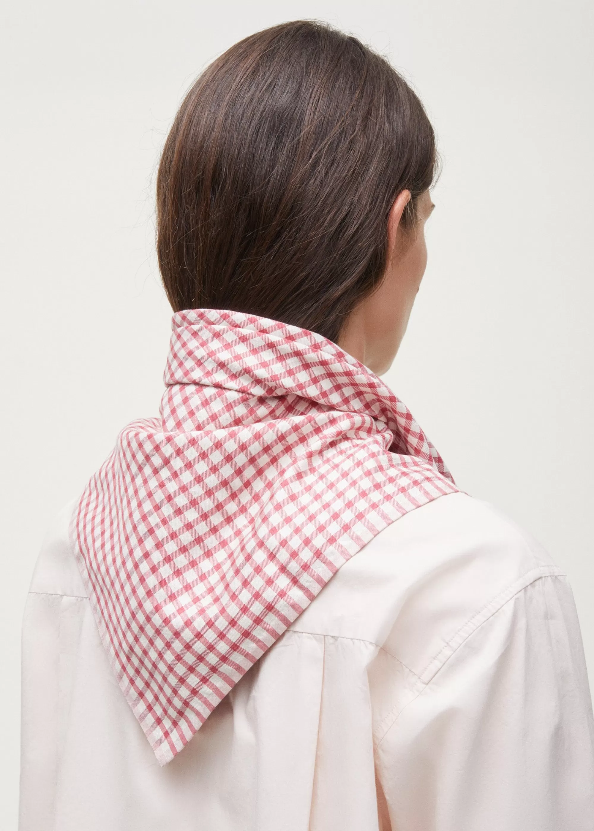 Tørklæder<aiayu Familia silk scarf Mix Scarlet