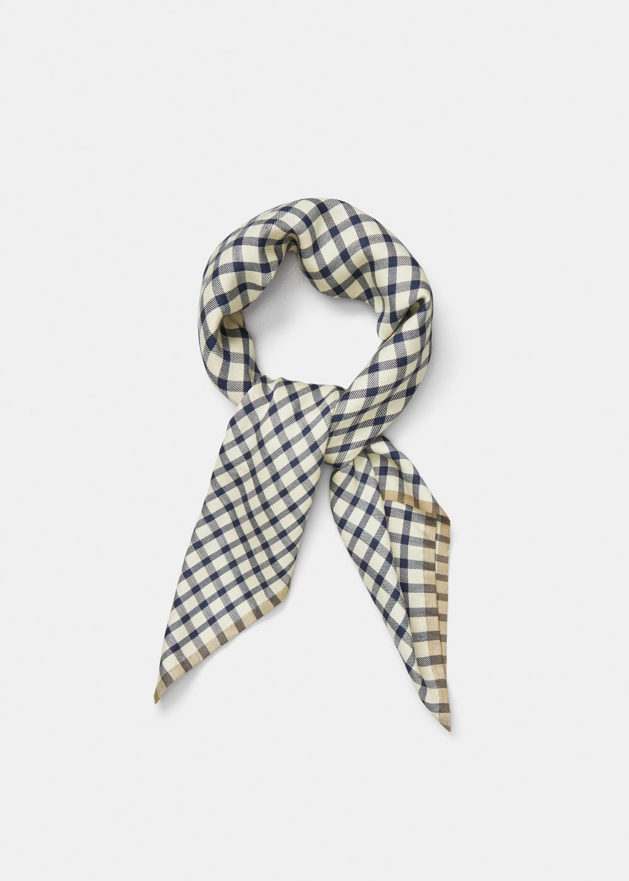 Tørklæder<aiayu Familia silk scarf Mix Navy