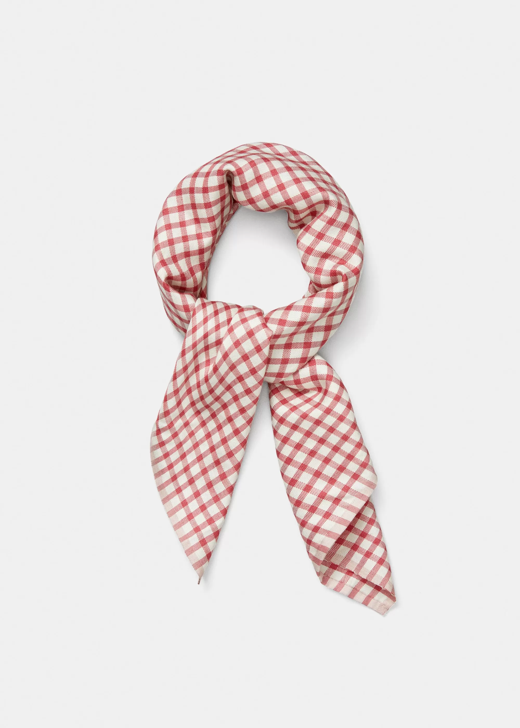 Tørklæder<aiayu Familia silk scarf Mix Scarlet