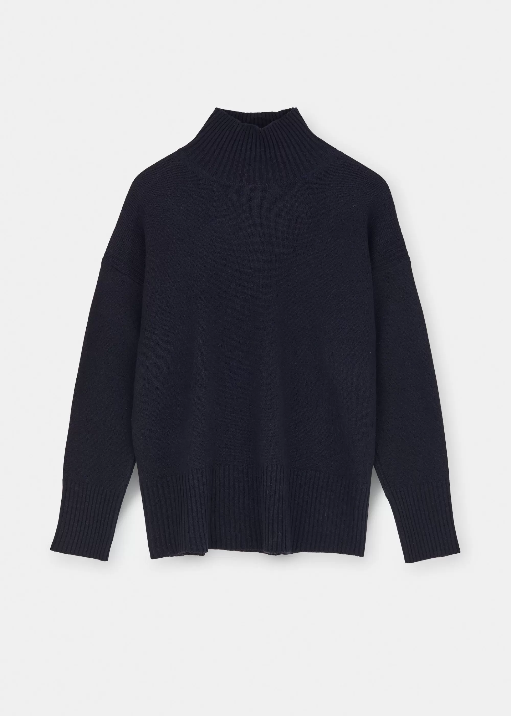 Strik<aiayu Freya sweater - pure yak Navy