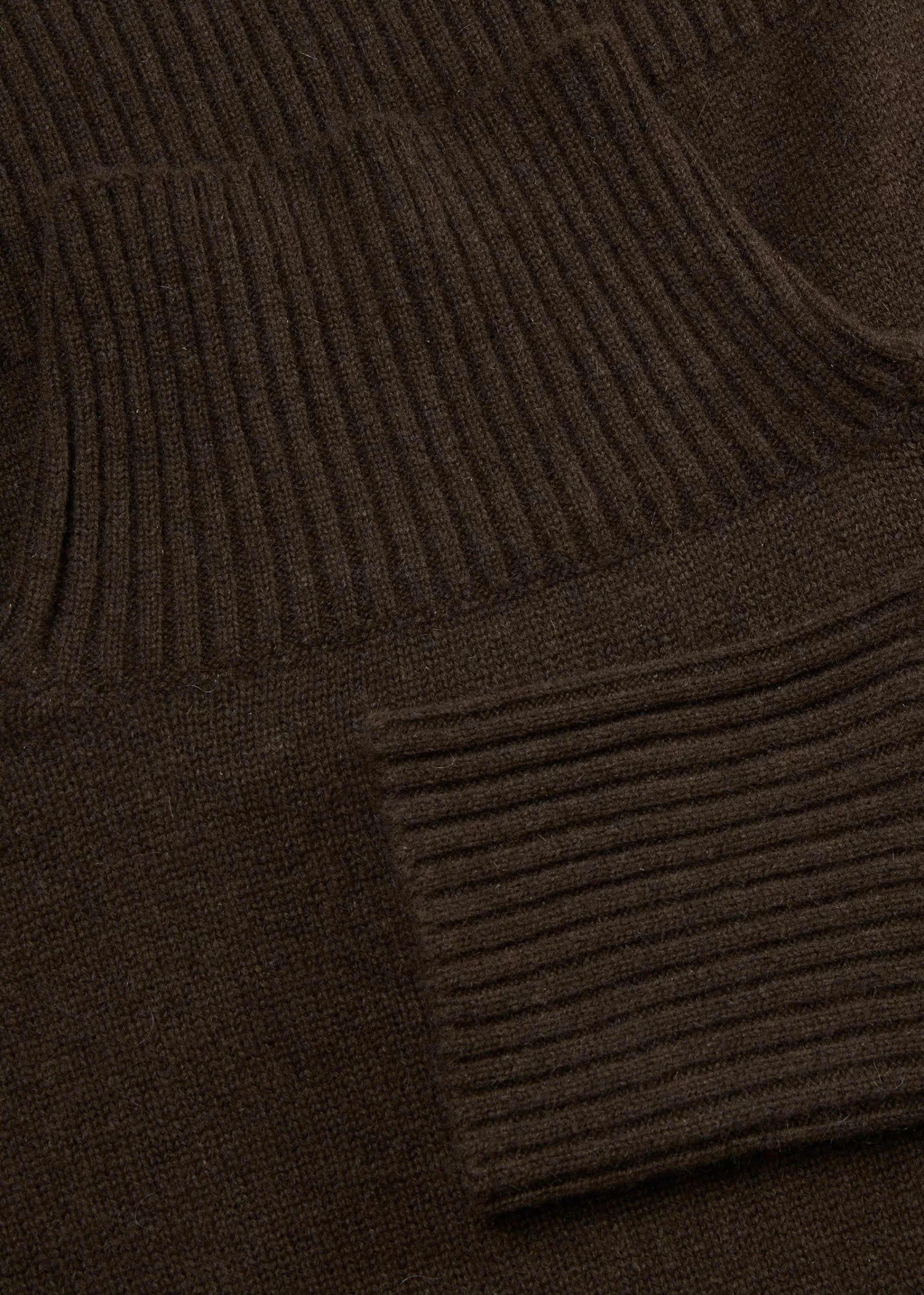 Strik<aiayu Freya sweater - pure yak Pure Dark Brown