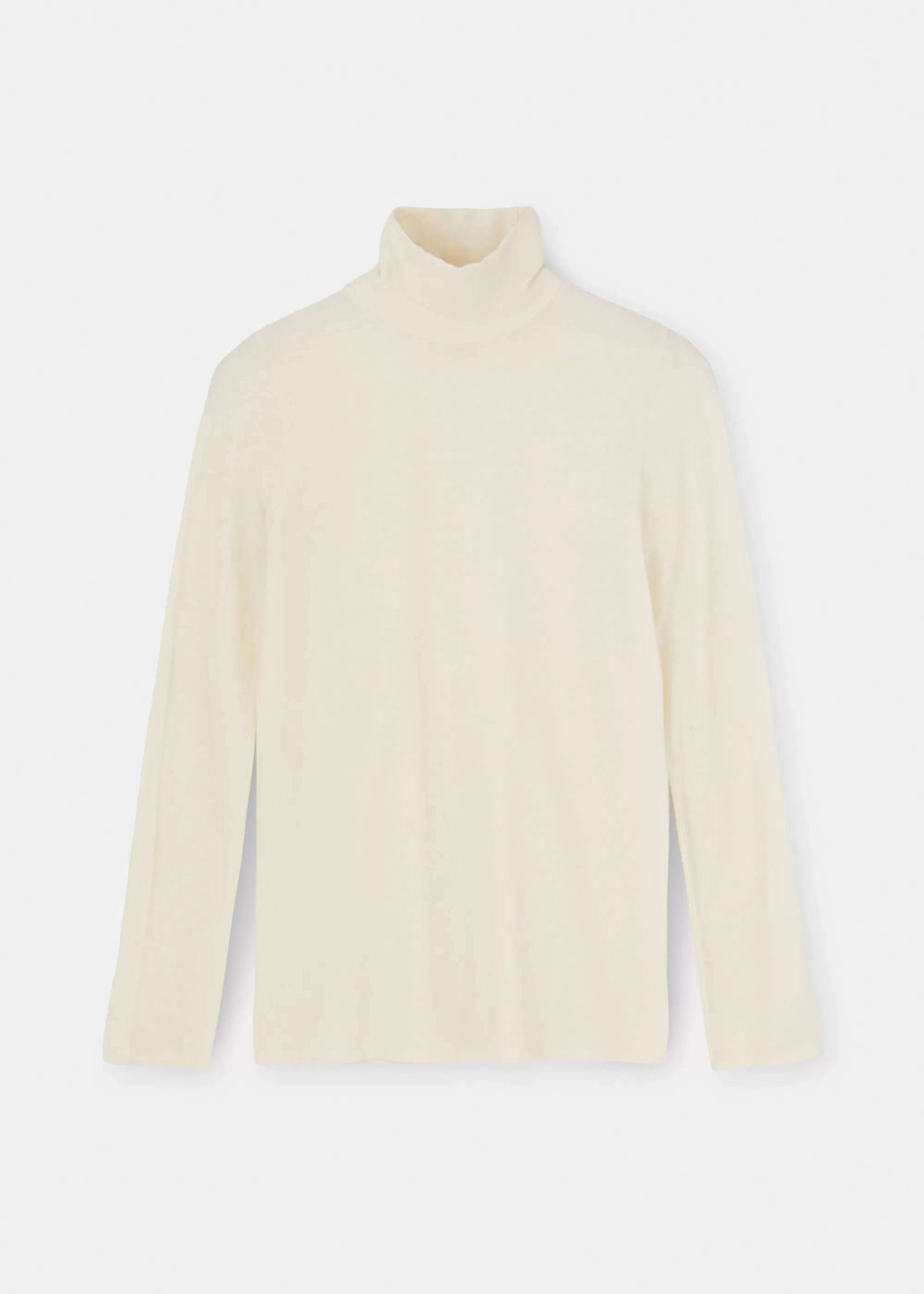 Bluser<aiayu Gentle cashmere turtleneck Pure Ecru