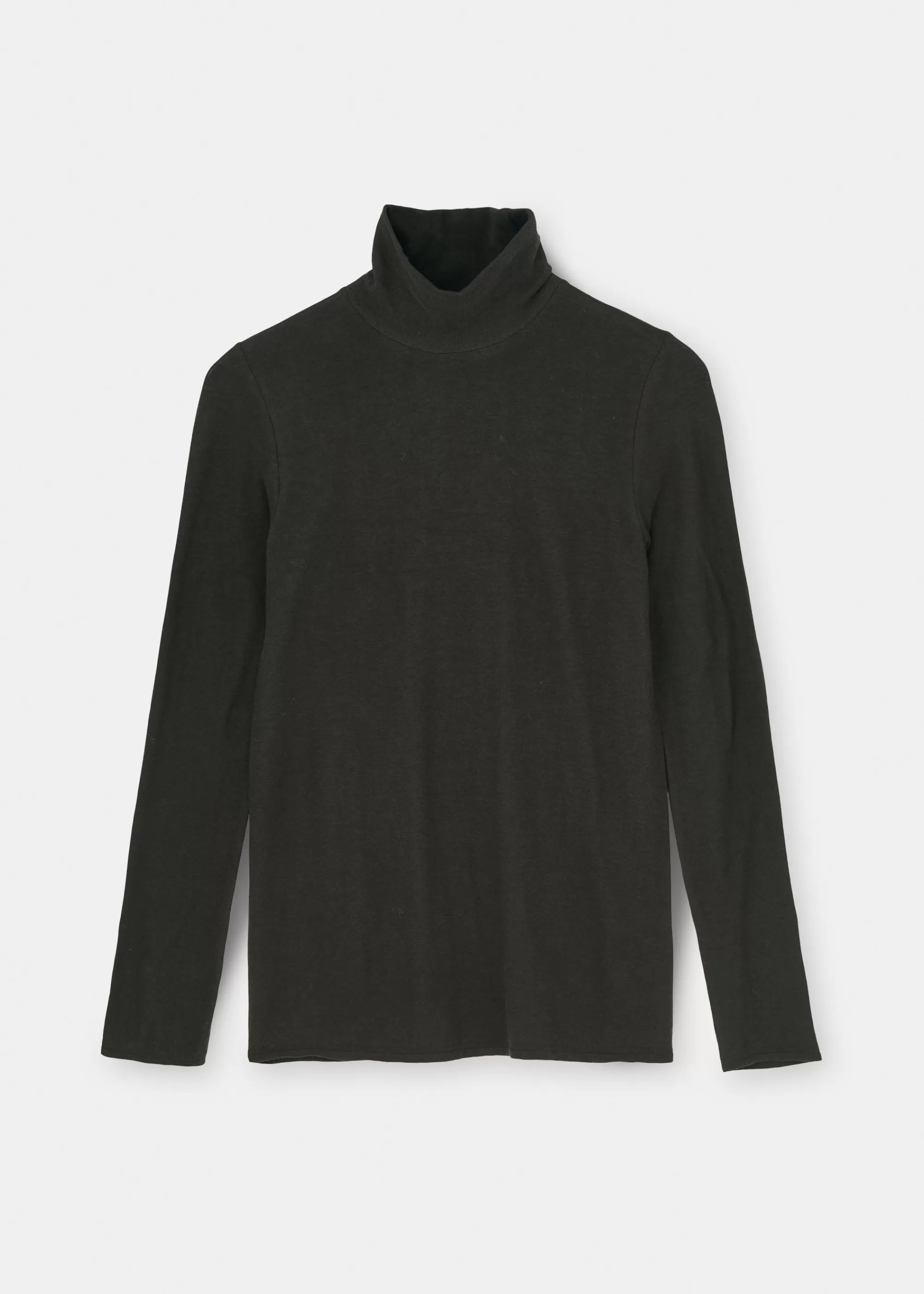 Bluser<aiayu Gentle cashmere turtleneck Dark Brown