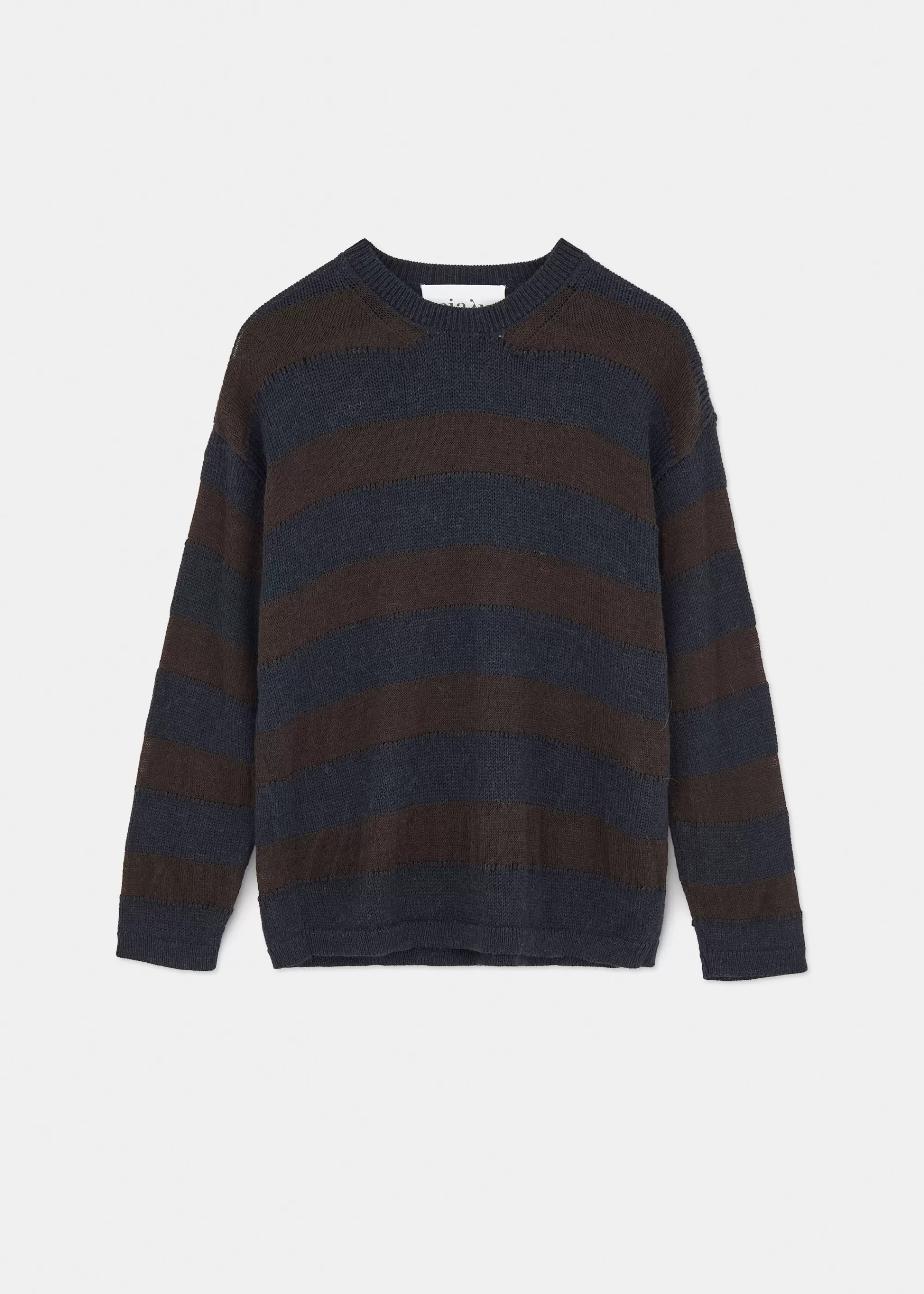 Strik<aiayu Haldis wool sweater Mix Dark Chocolate