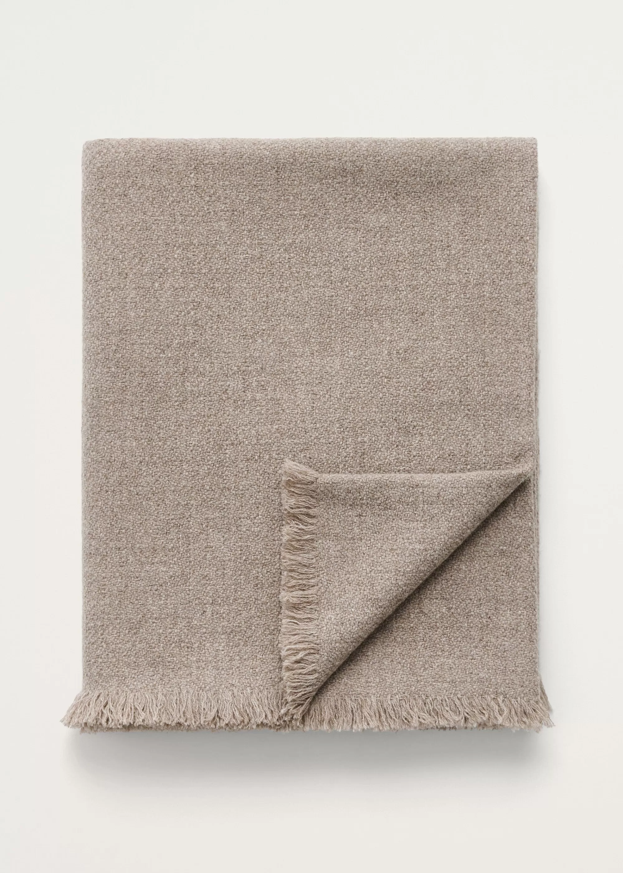 Plaider<aiayu Haya wool throw - 150x180 Pure Soil
