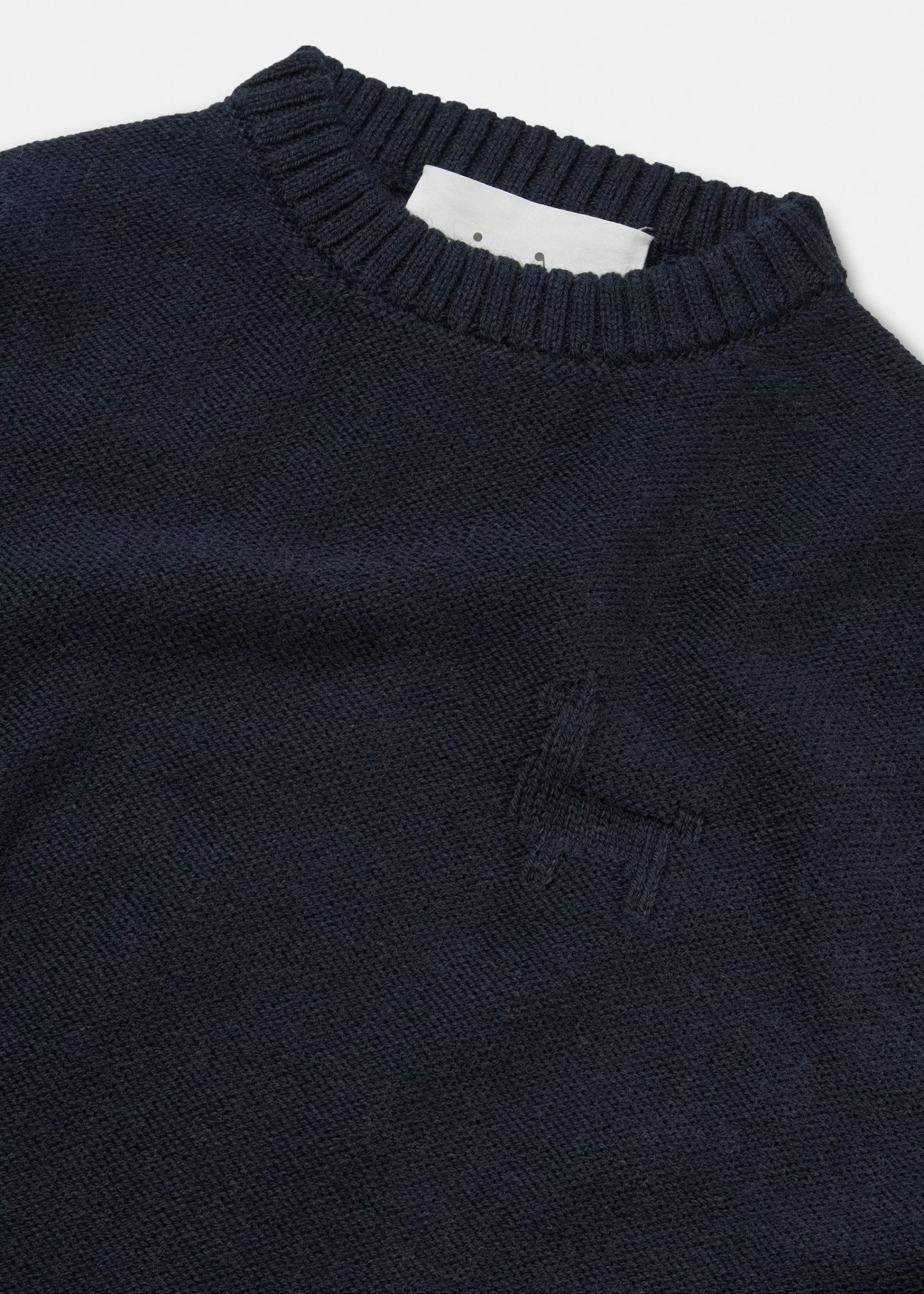 Strik<aiayu Highland juna wool sweater Black Blue