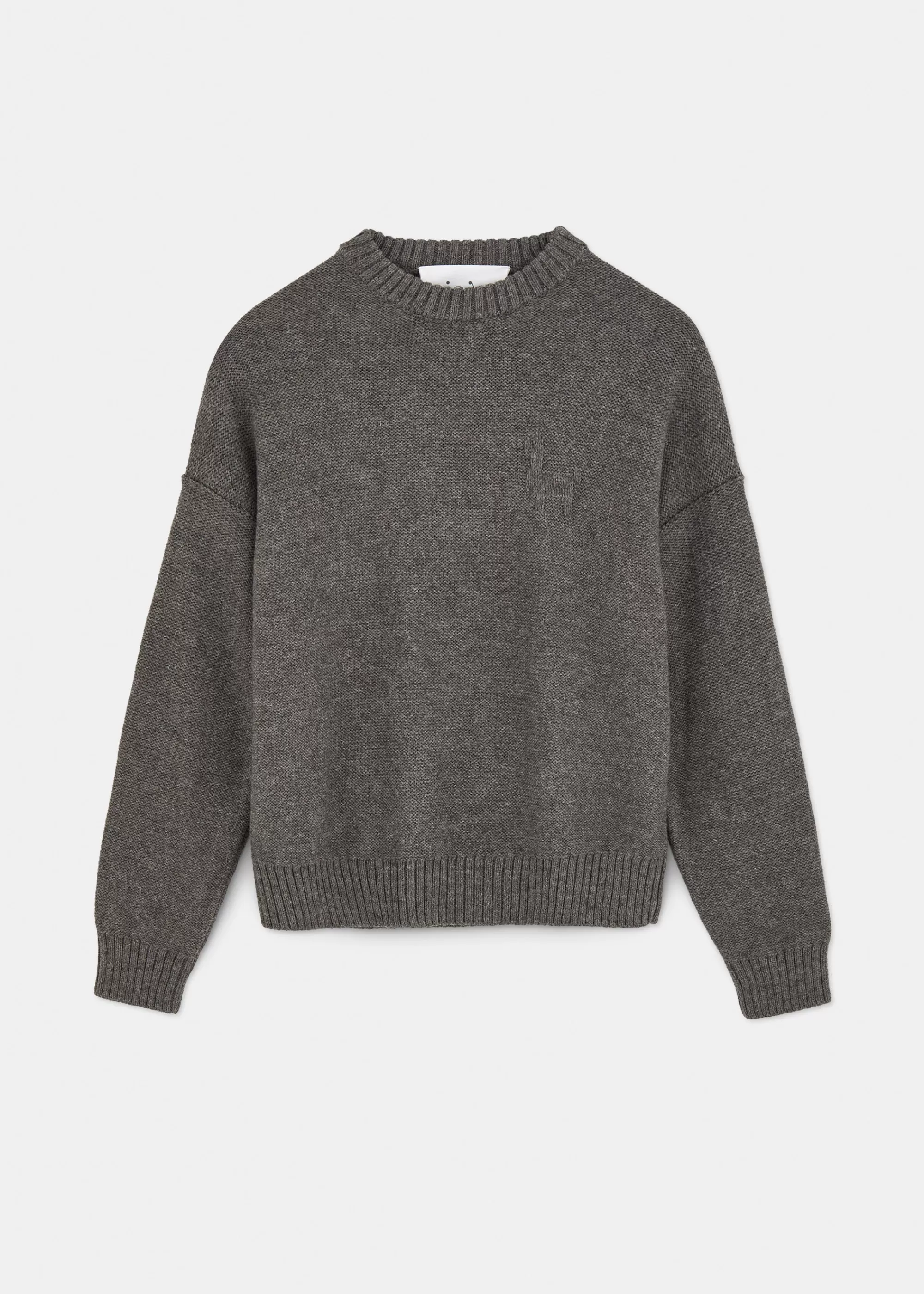 Strik<aiayu Highland juna wool sweater Pure Grey