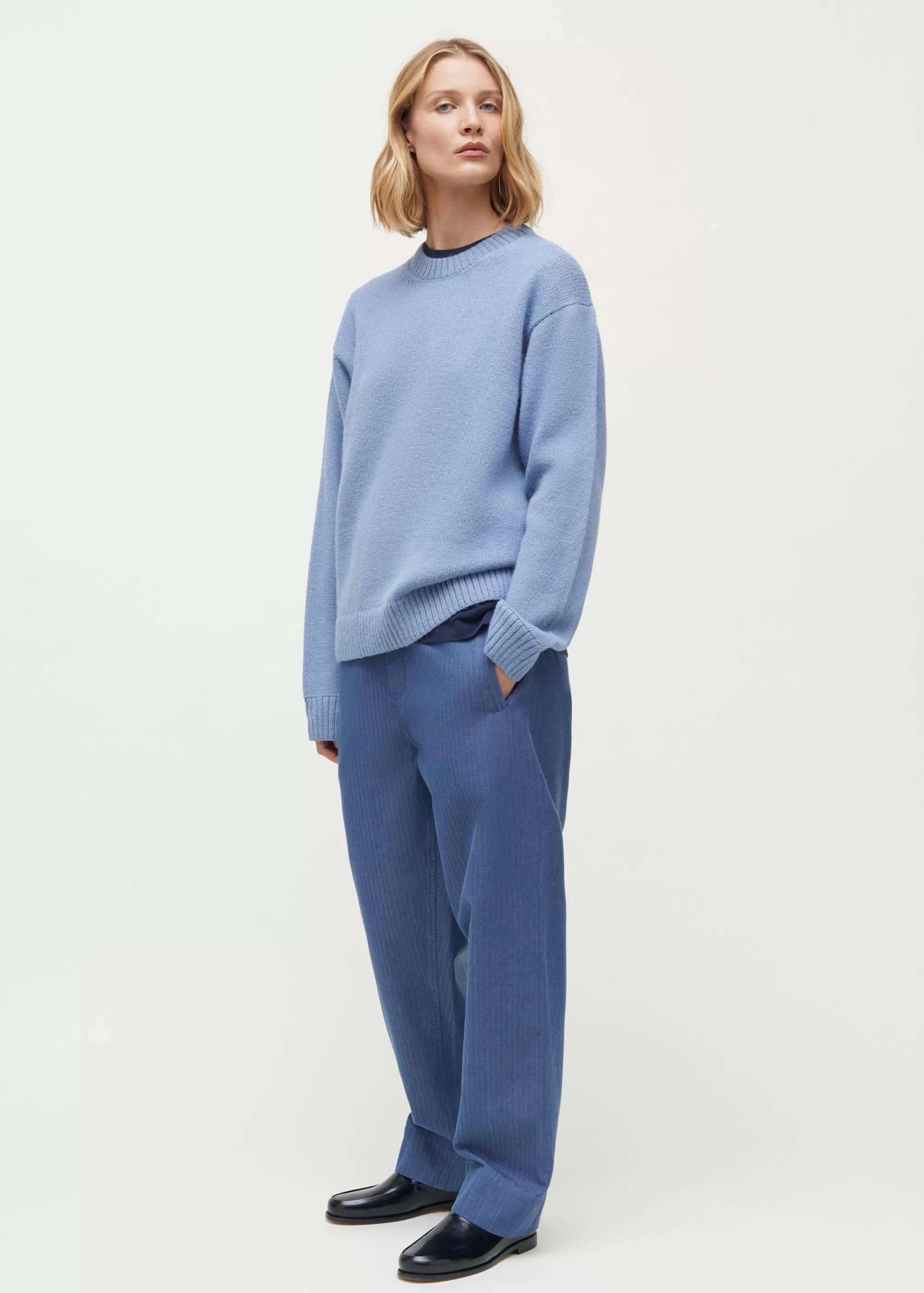 Strik<aiayu Highland saga wool sweater Anemone