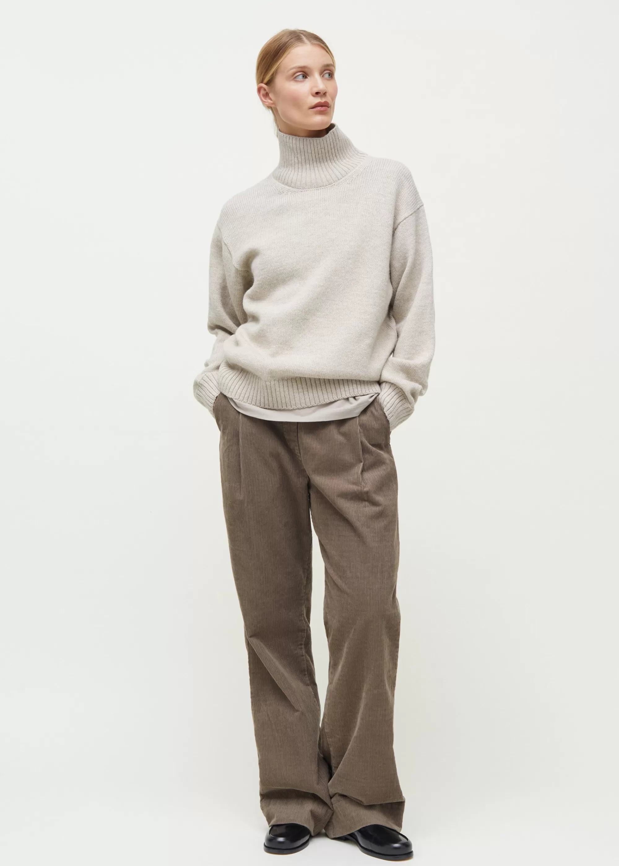 Strik<aiayu Highland sanna wool sweater Pure Natural