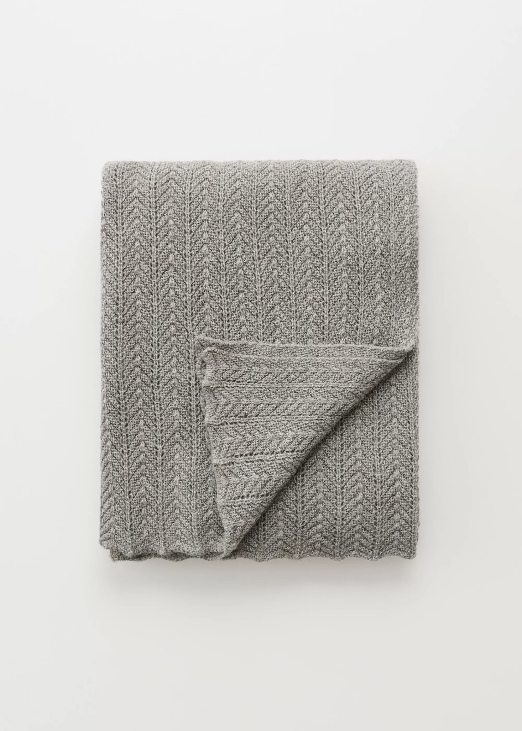 Plaider<aiayu Hollie classic throw - 130x160 Frost Grey