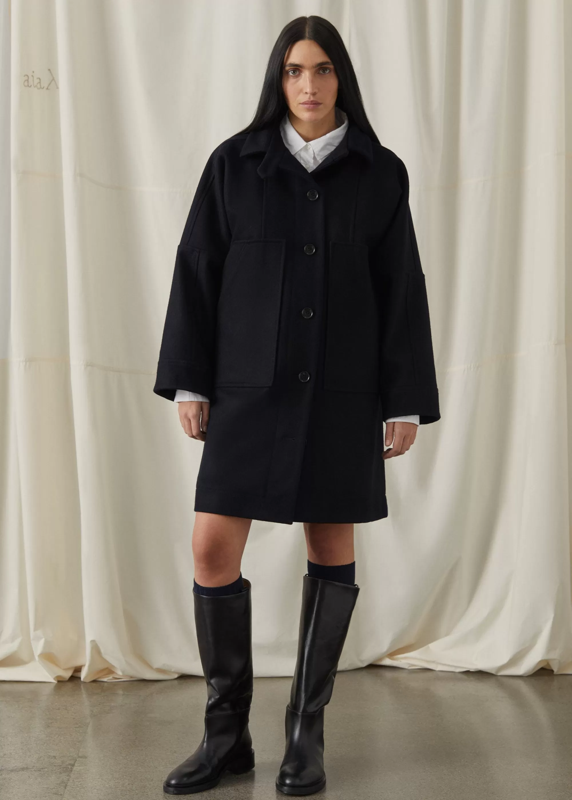 Frakker<aiayu Jada coat loden Navy