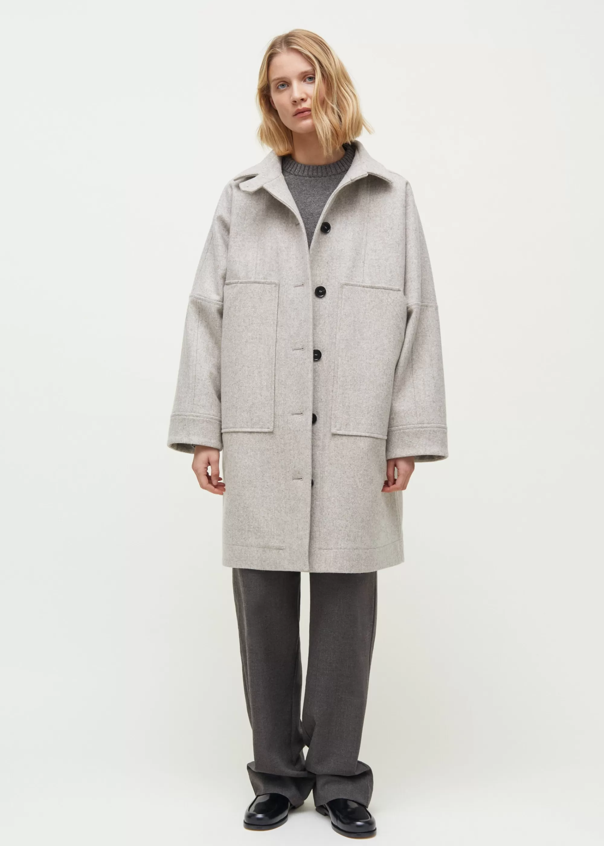 Frakker<aiayu Jada coat loden Pure Air