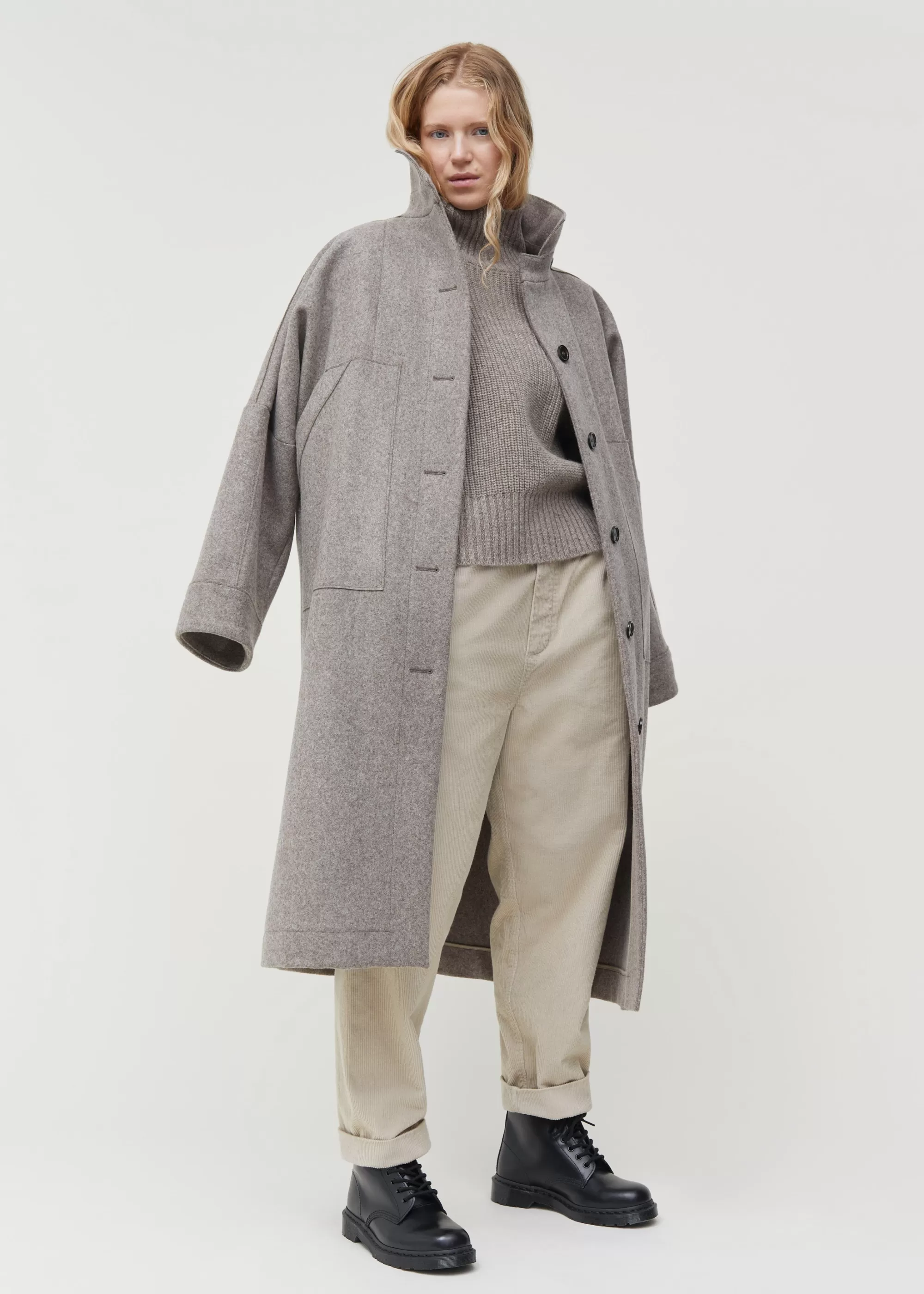 Frakker<aiayu Jean coat loden Pure Soil