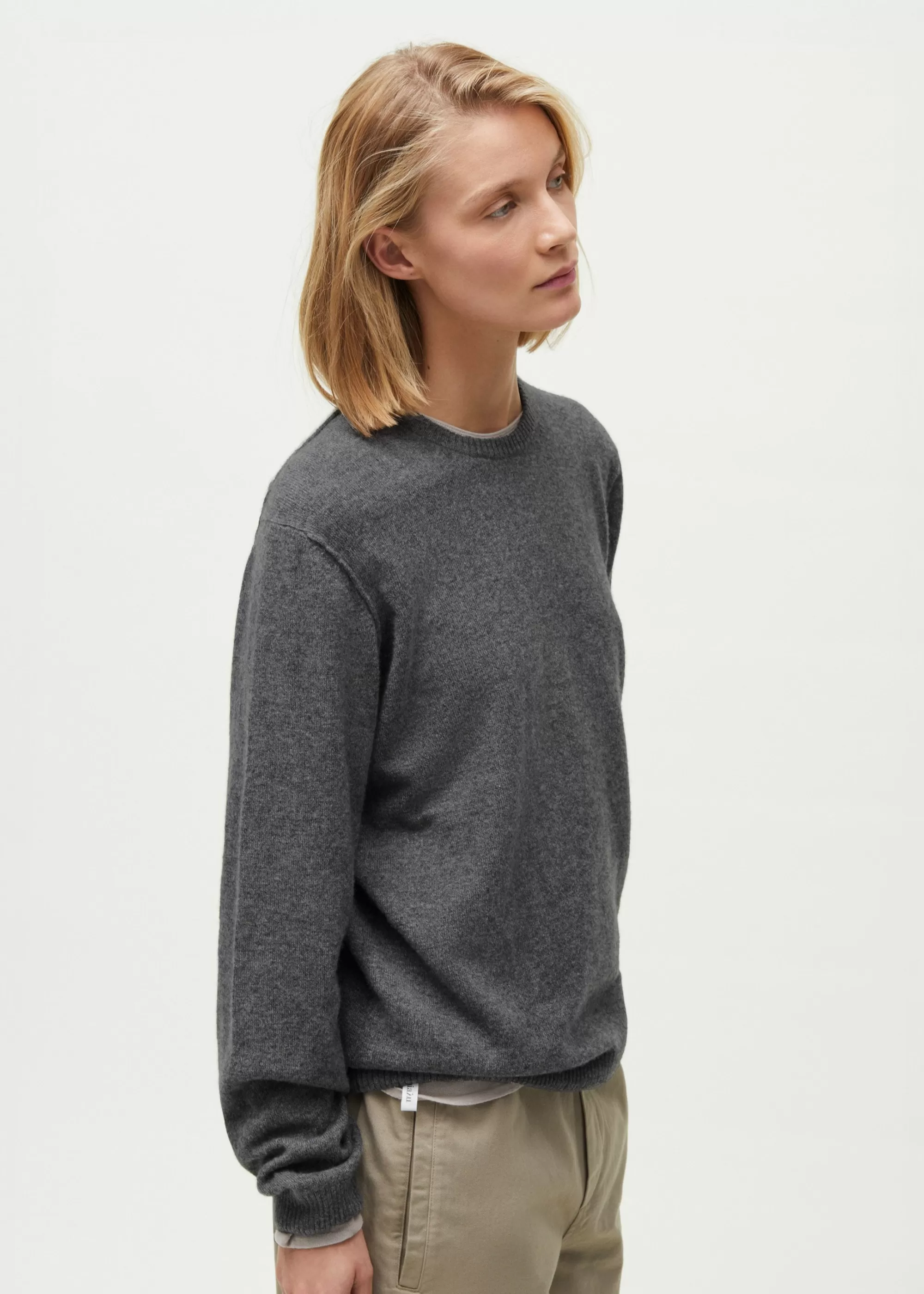 Strik<aiayu Leonardo sweater - pure cashmere Stormy