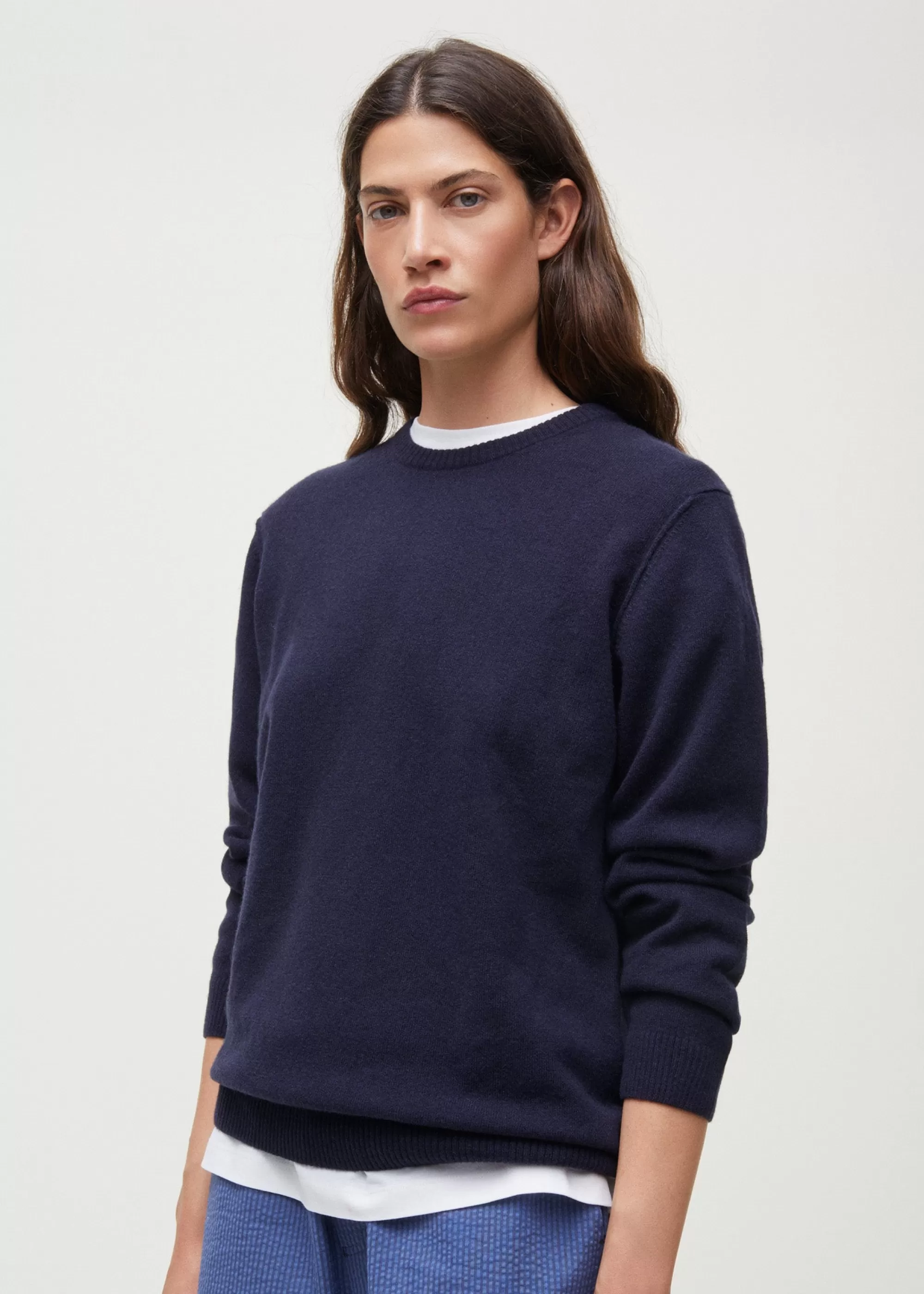 Strik<aiayu Leonardo sweater - pure cashmere Black Blue