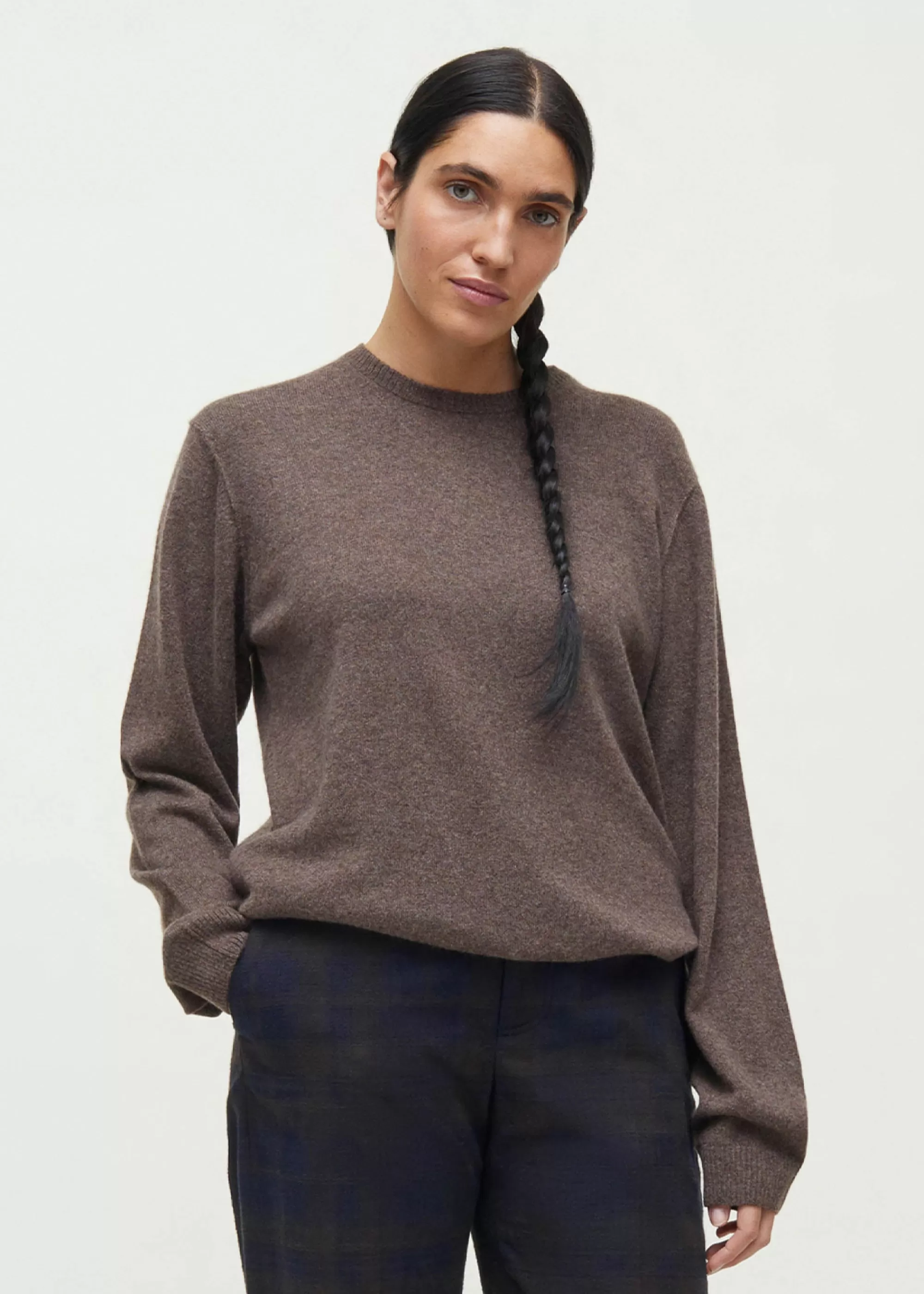 Strik<aiayu Leonardo sweater - pure cashmere Pure Dark Brown