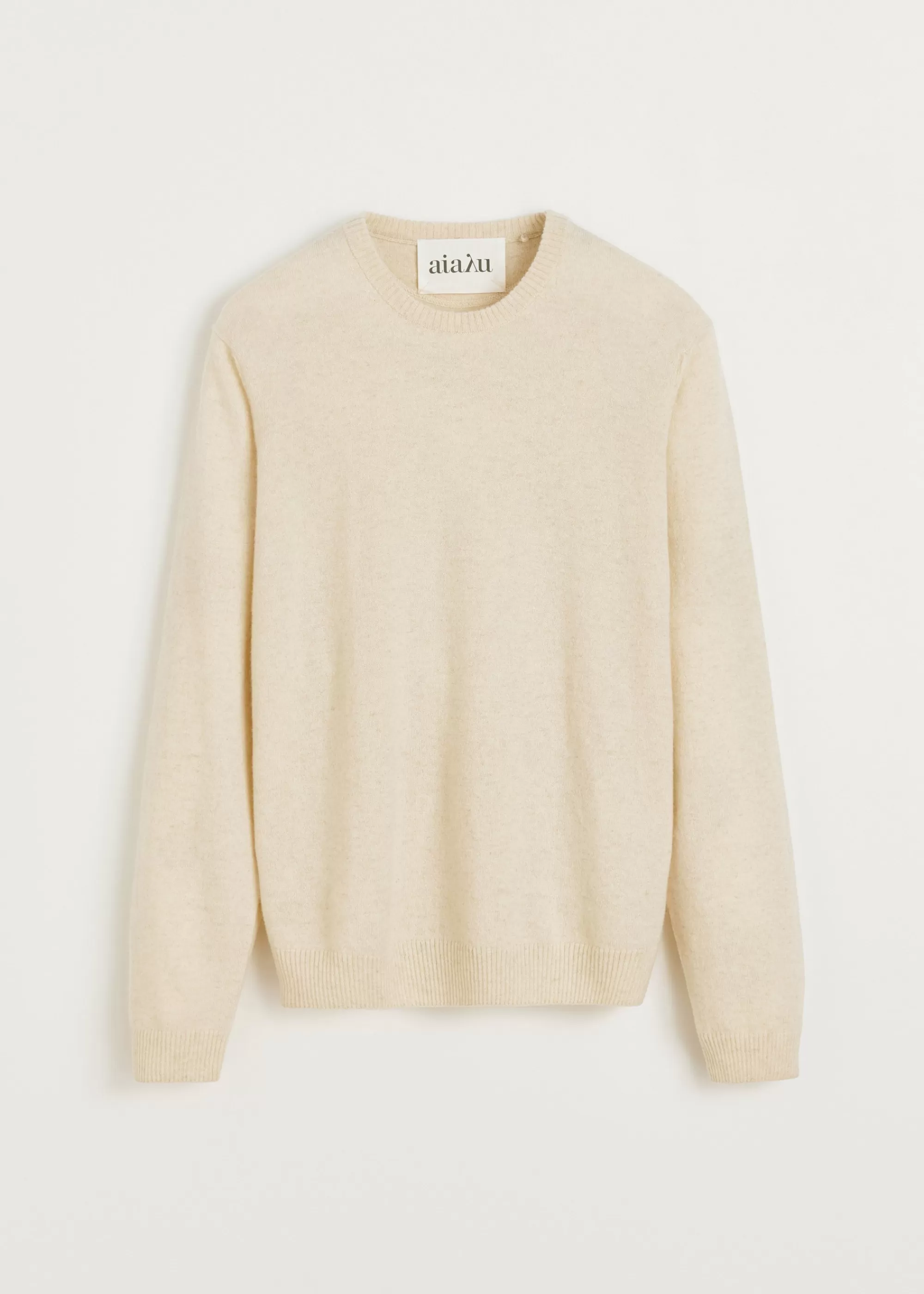 Strik<aiayu Leonardo sweater - pure cashmere Pure Ecru