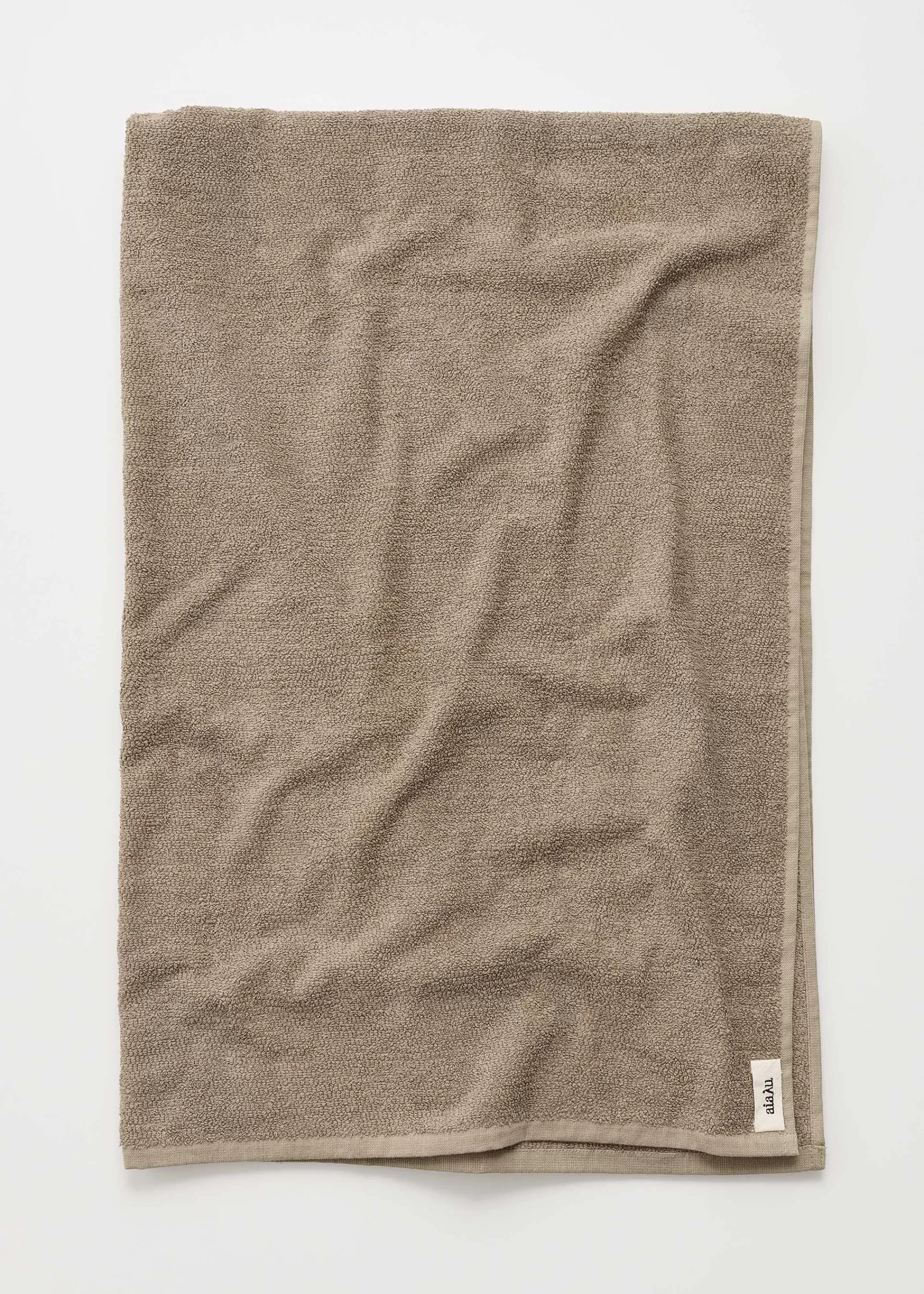 Håndklæder<aiayu Linen bath sheet - 100x150 Earth