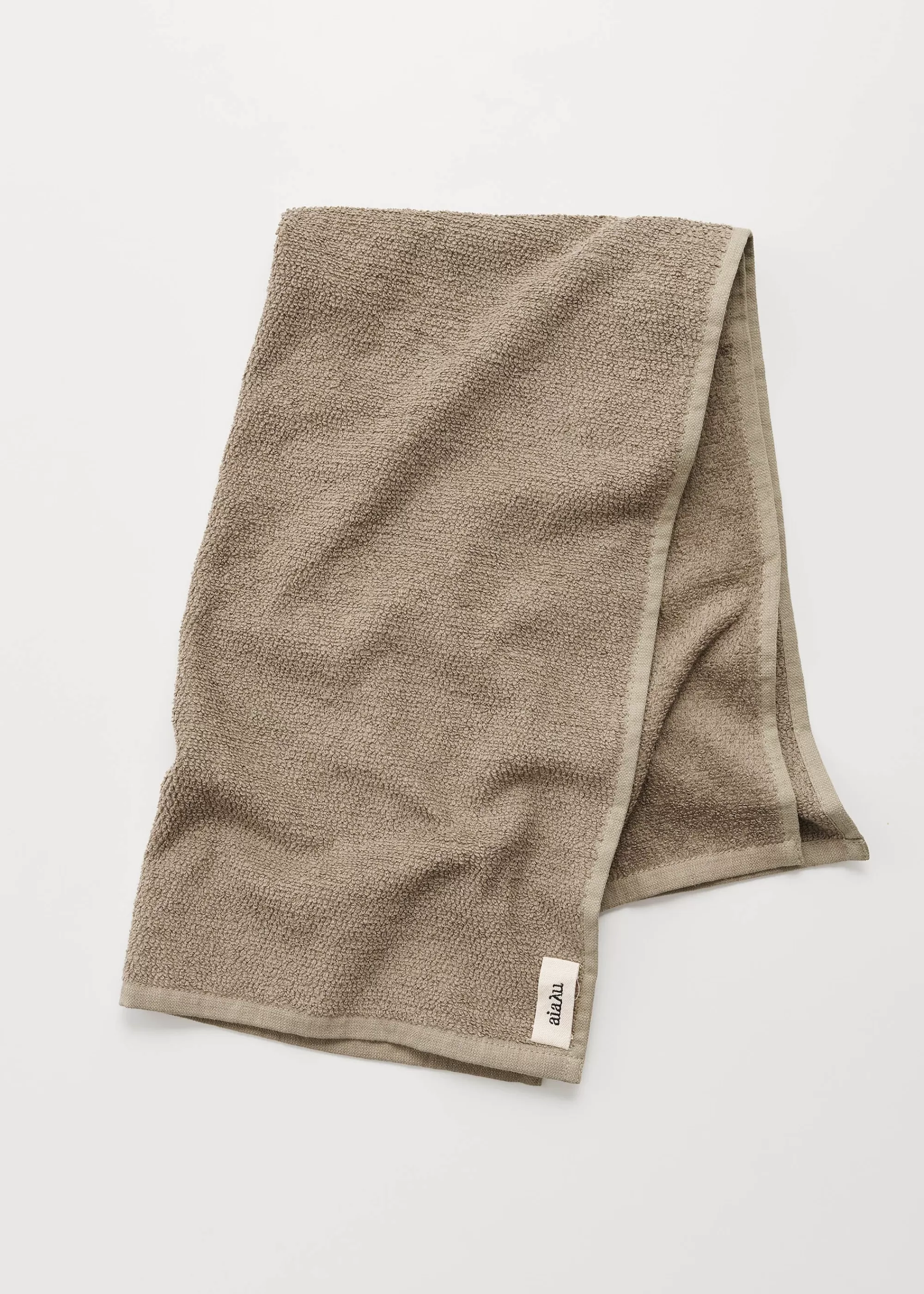 Håndklæder<aiayu Linen hand towel - 50x90 Earth