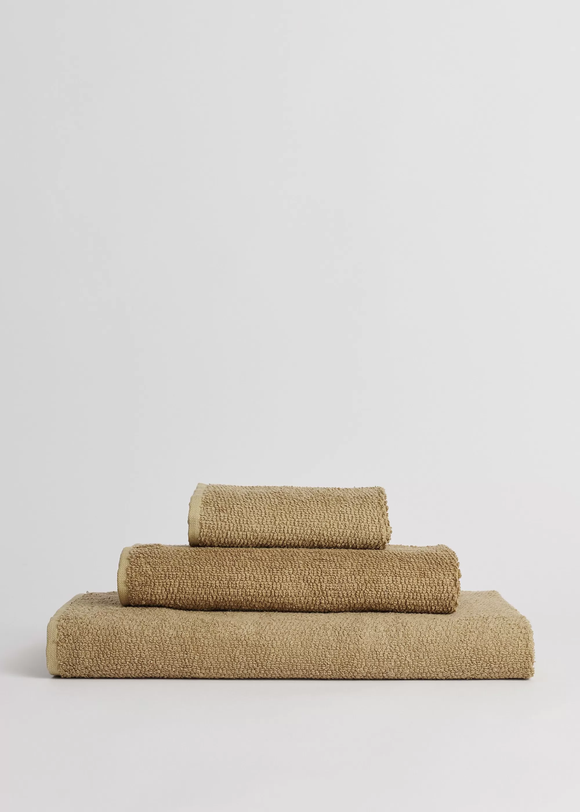 Håndklæder<aiayu Linen towels (set of 3 pcs) Saffron