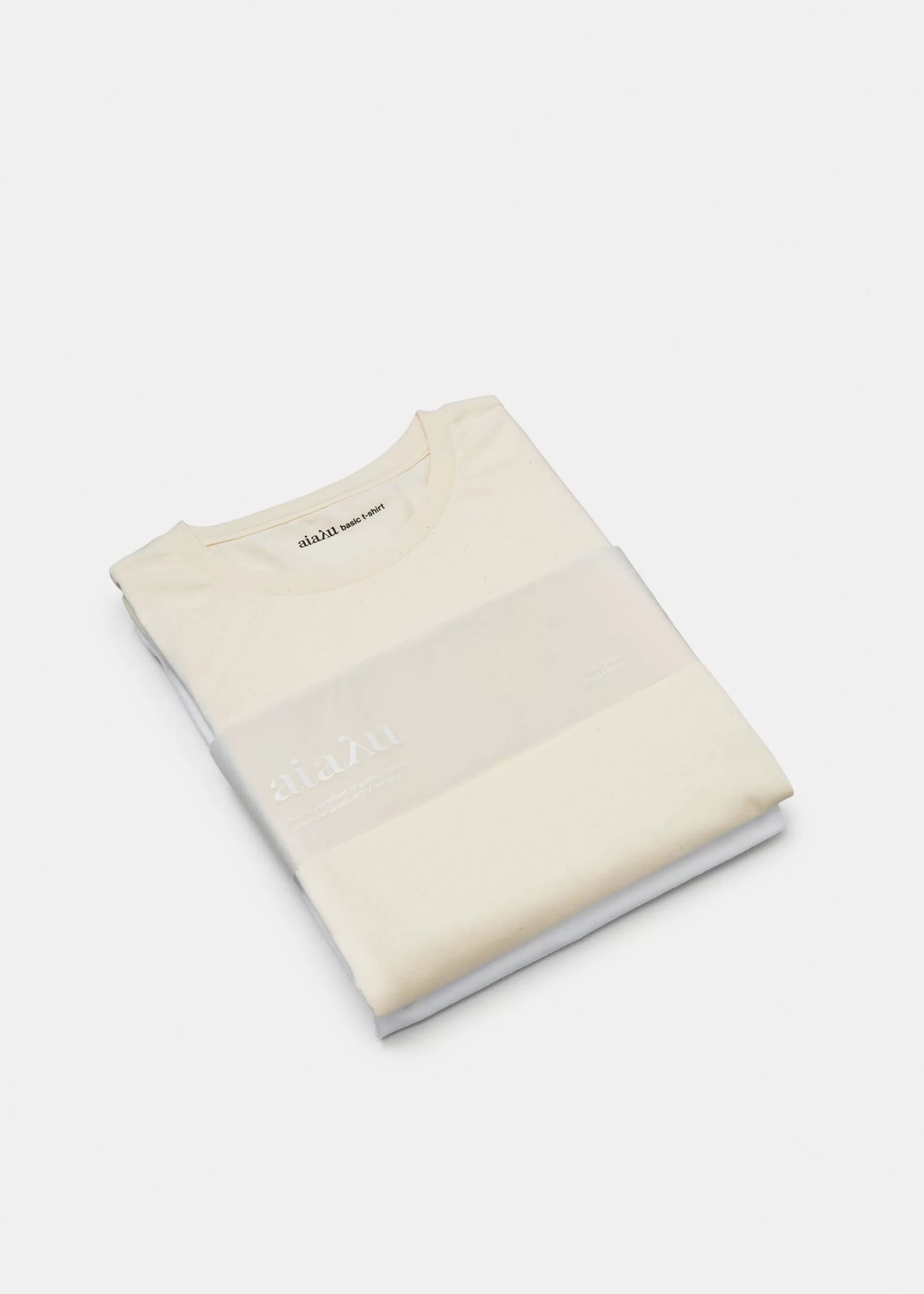 T-Shirts & Tops<aiayu Long sleeve tee (two pack) White & Undyed
