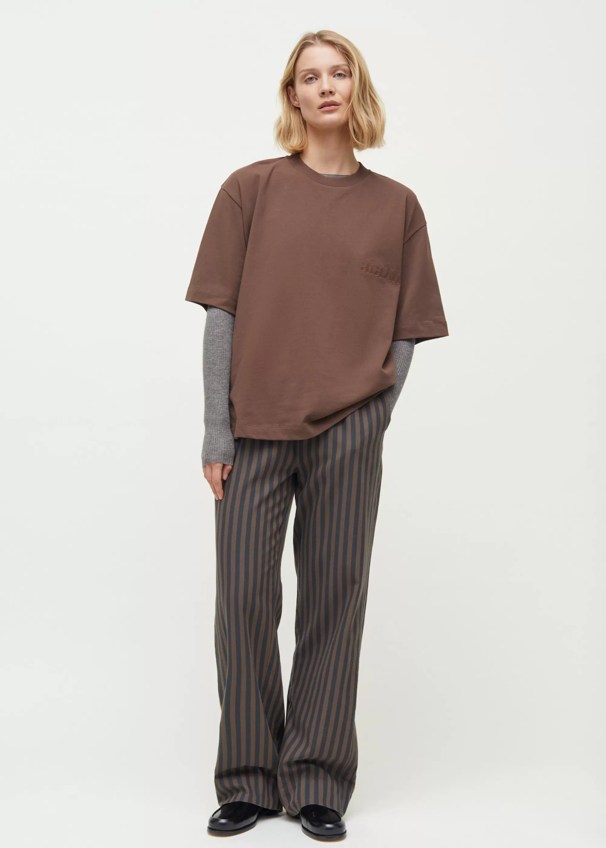 T-Shirts & Tops<aiayu Lou circular tee Coffee