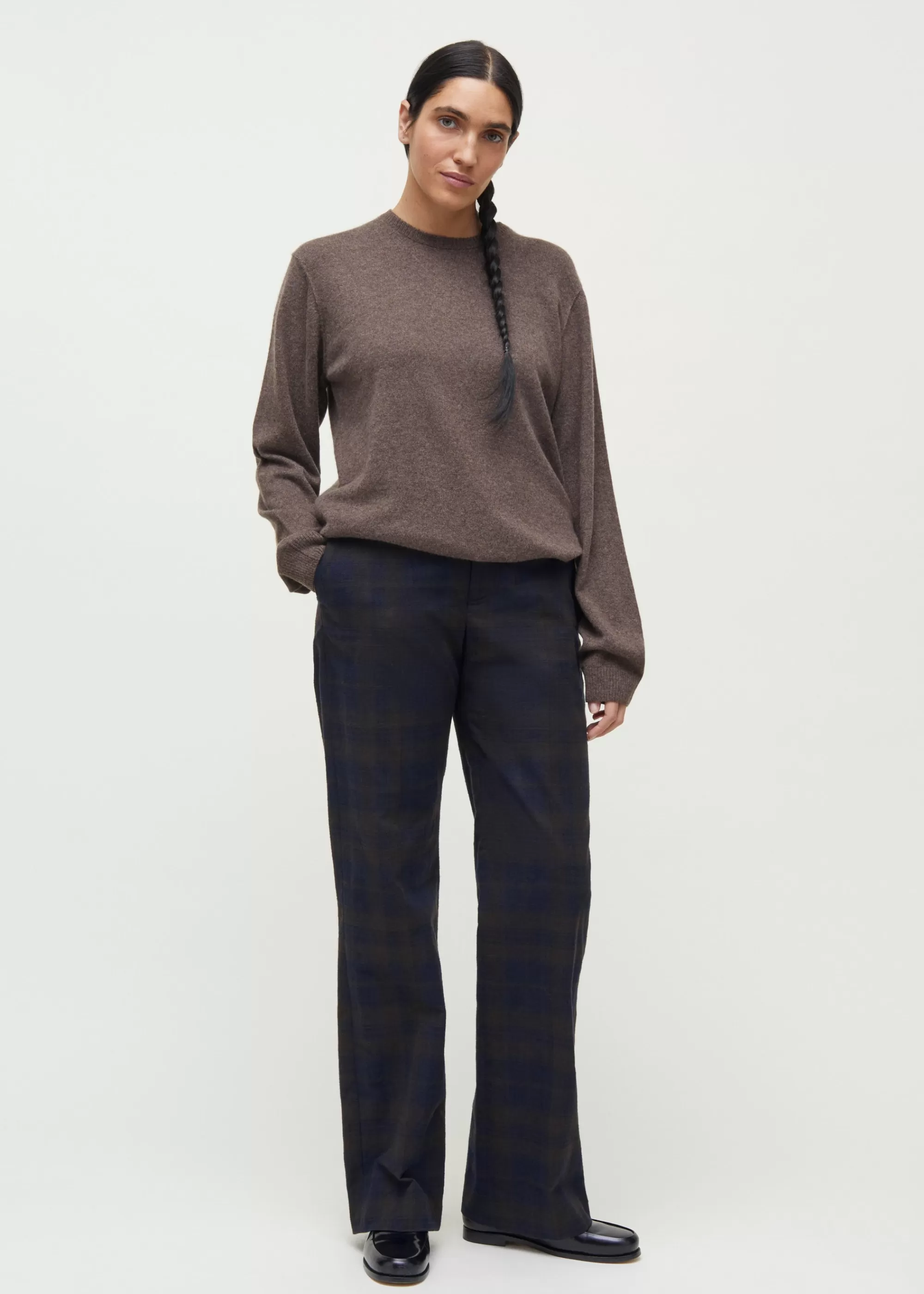 Bukser<aiayu Milo pant check Mix Navy