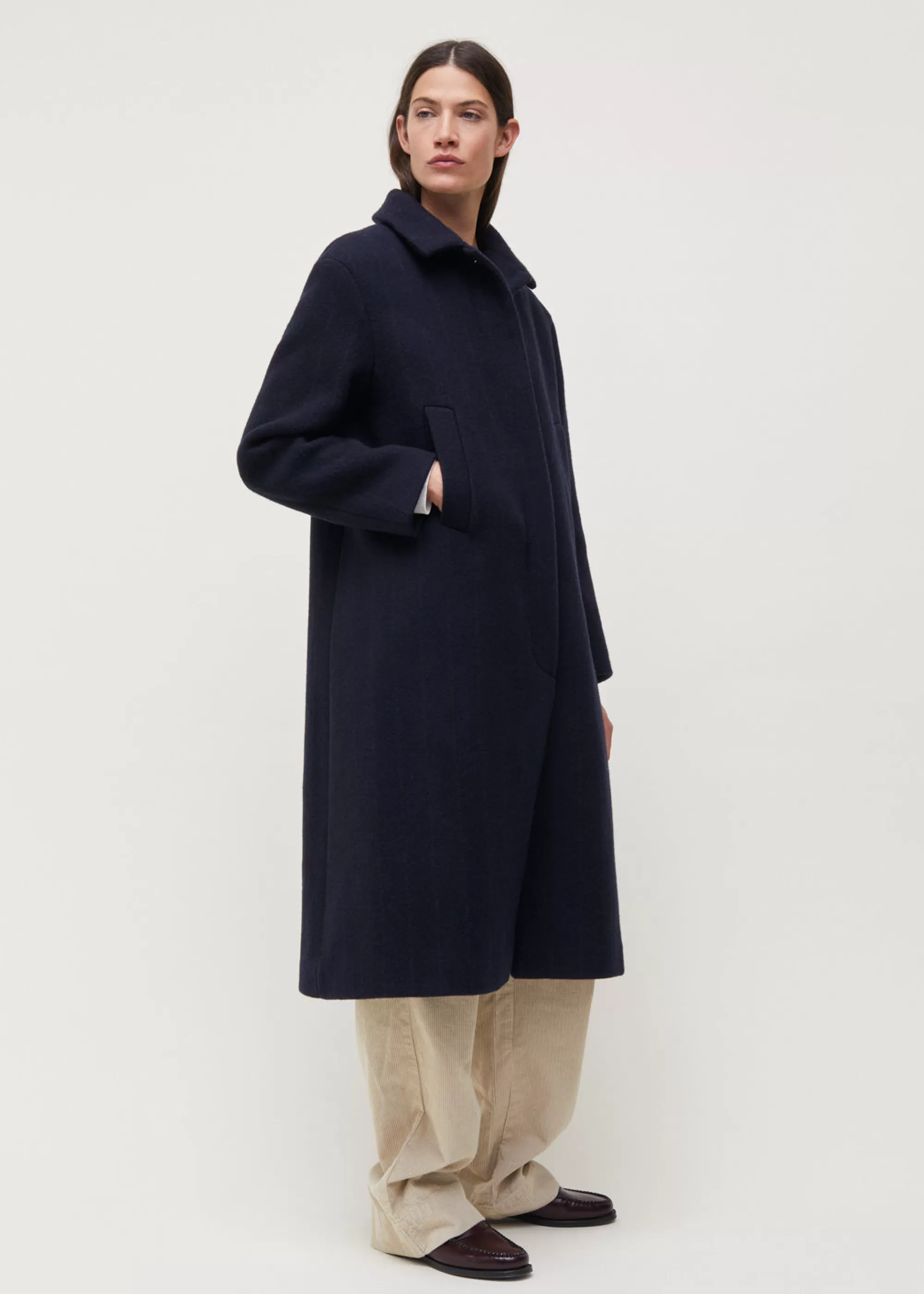 Frakker<aiayu Noah wool coat Navy