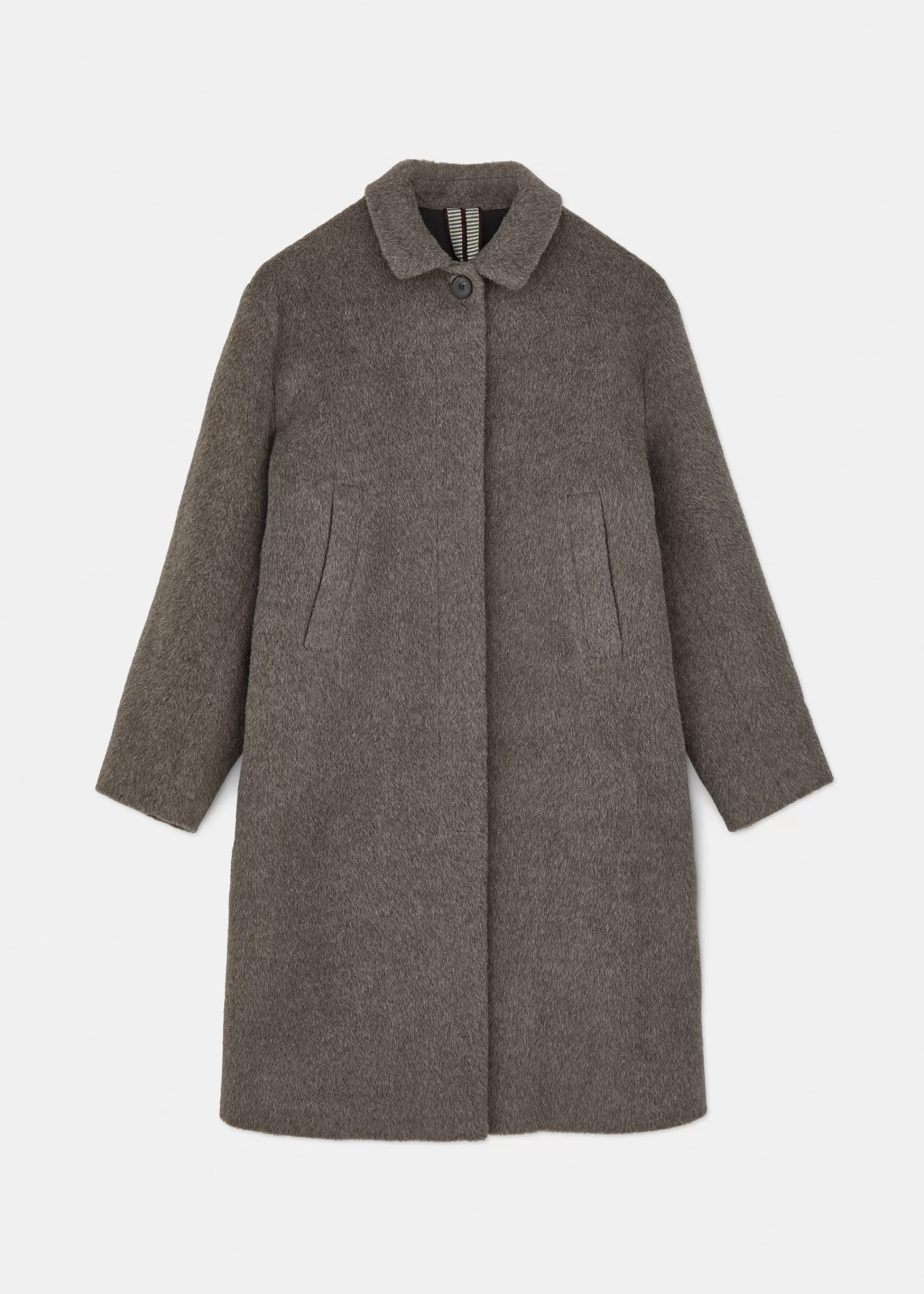 Frakker<aiayu Noor llama wool coat Yak Melange