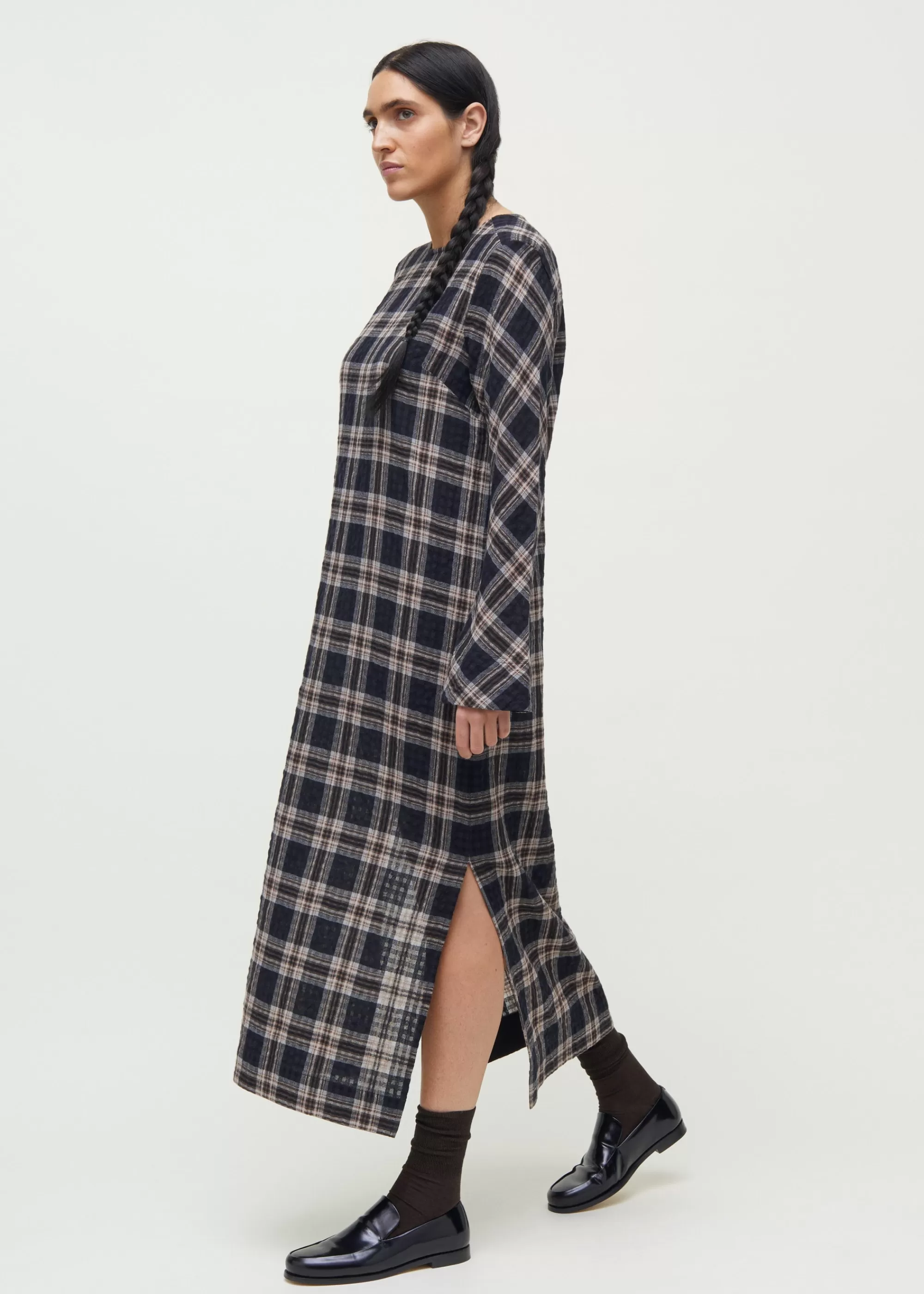 Kjoler & Nederdele<aiayu Novia dress checked wool Mix Black