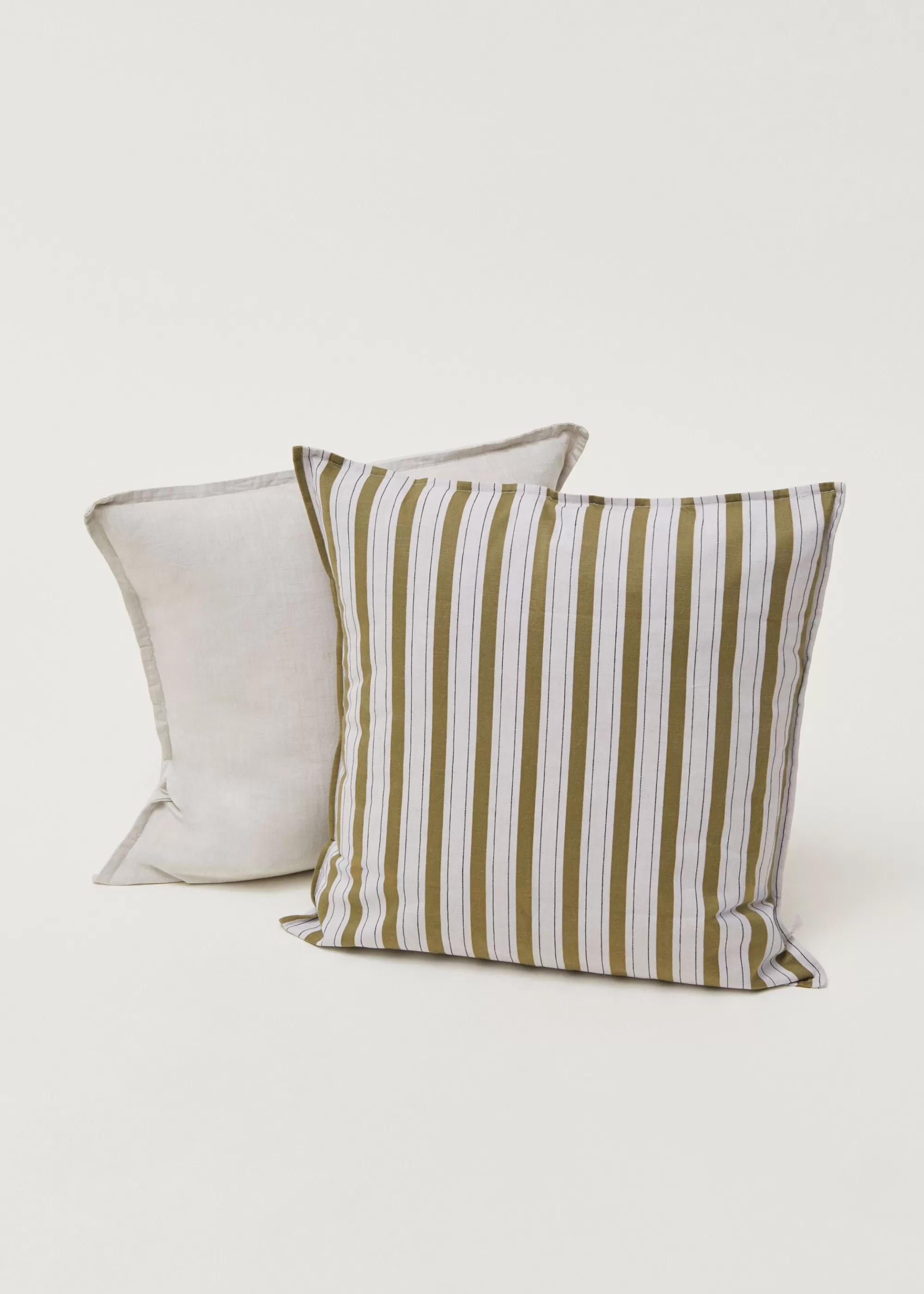 Puder<aiayu Pillow cotton slub - 50x50 Mix Apple