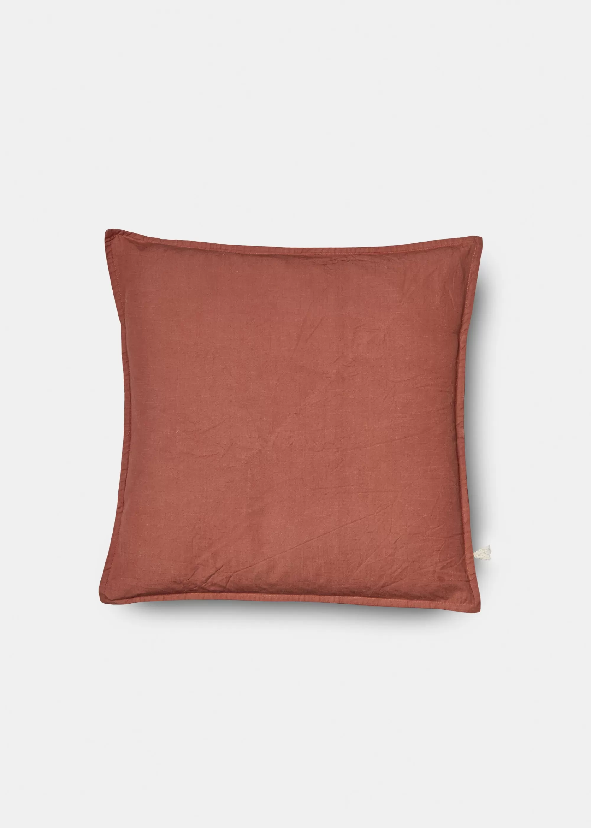 Puder<aiayu Pillow cotton slub - 50x50 Terracotta